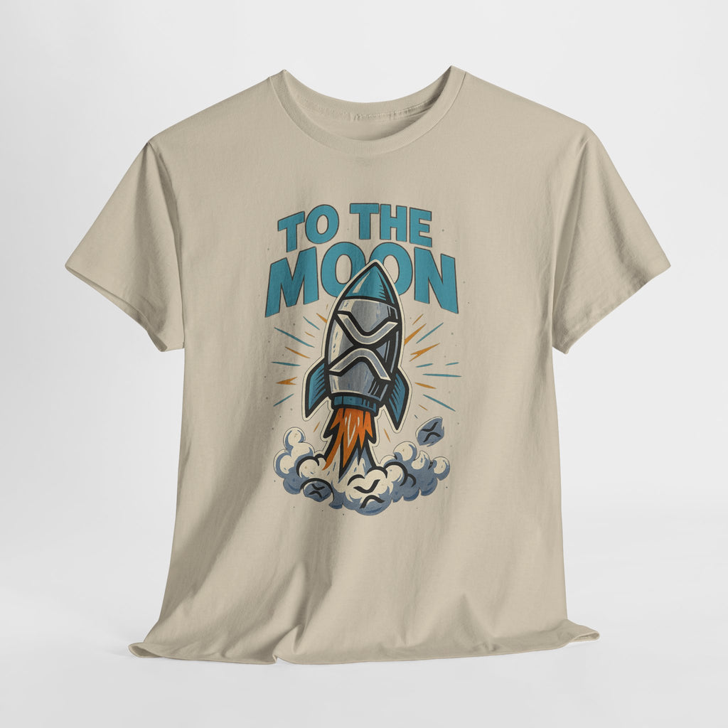 To The Moon Rocket T-Shirt — Space Graphic Tee for Crypto & Space Enthusiasts