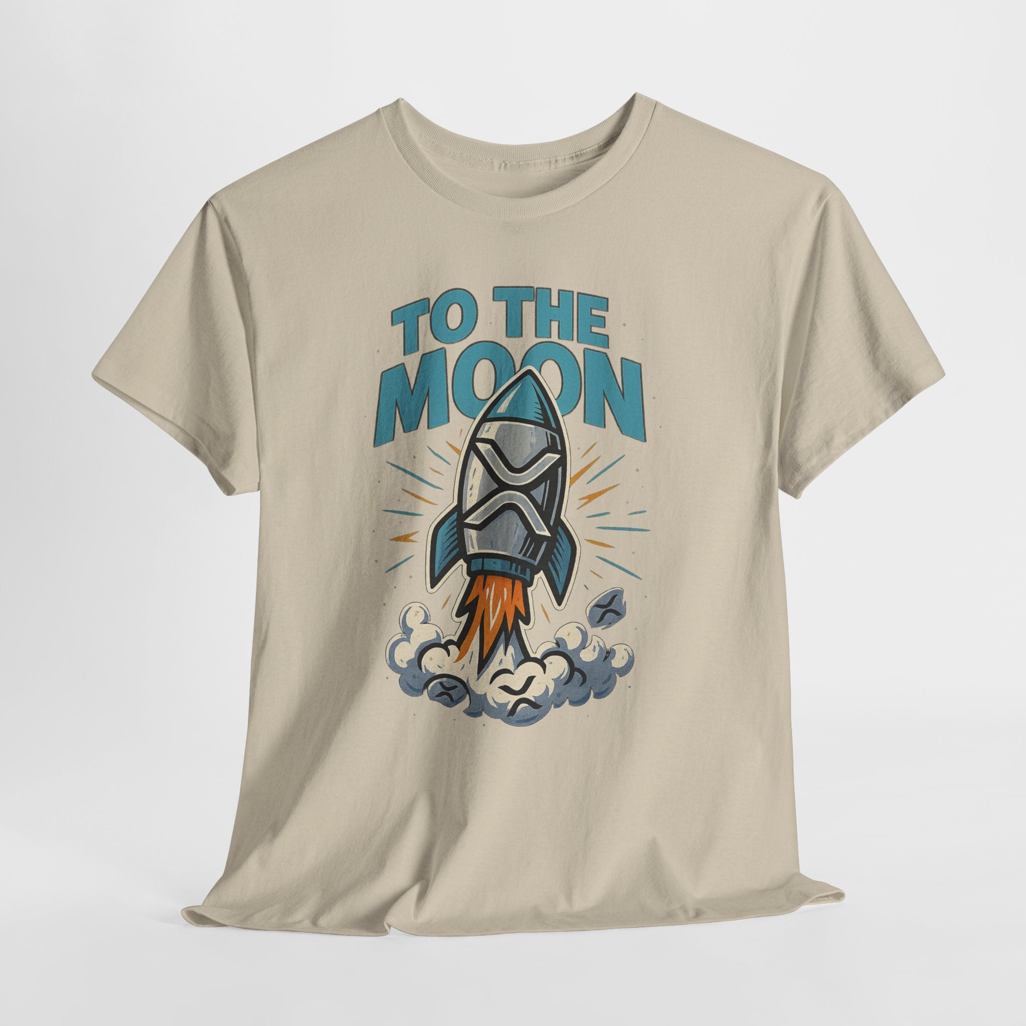 To The Moon Rocket T-Shirt — Space Graphic Tee for Crypto & Space Enthusiasts