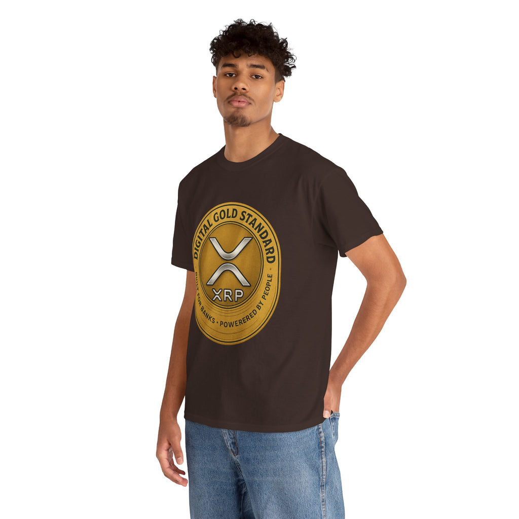 XRP Digital Gold Tee – Cryptocurrency Logo Shirt