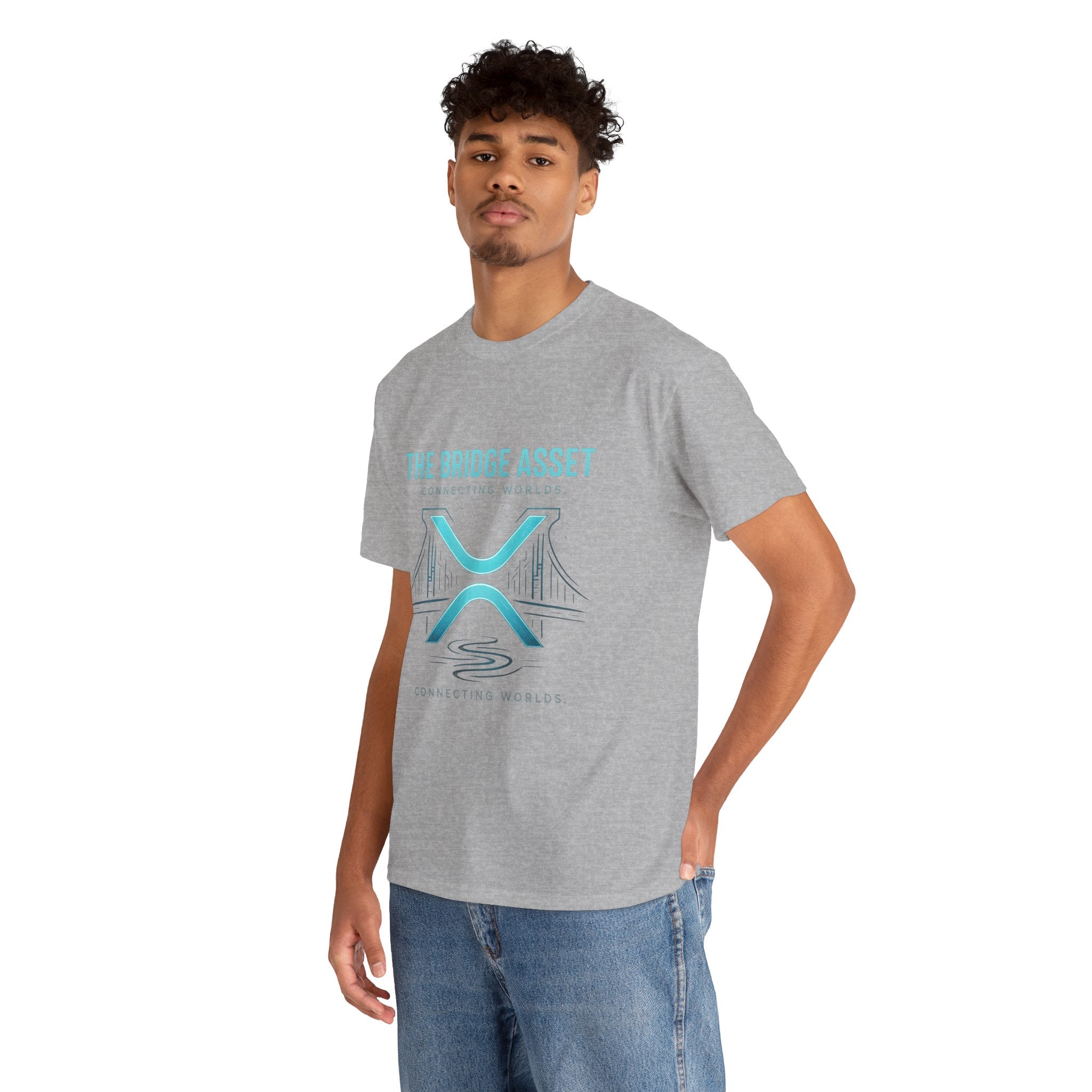 The Bridge Asset Tee – 'Connecting Worlds' Crypto Ripple X Logo T-Shirt