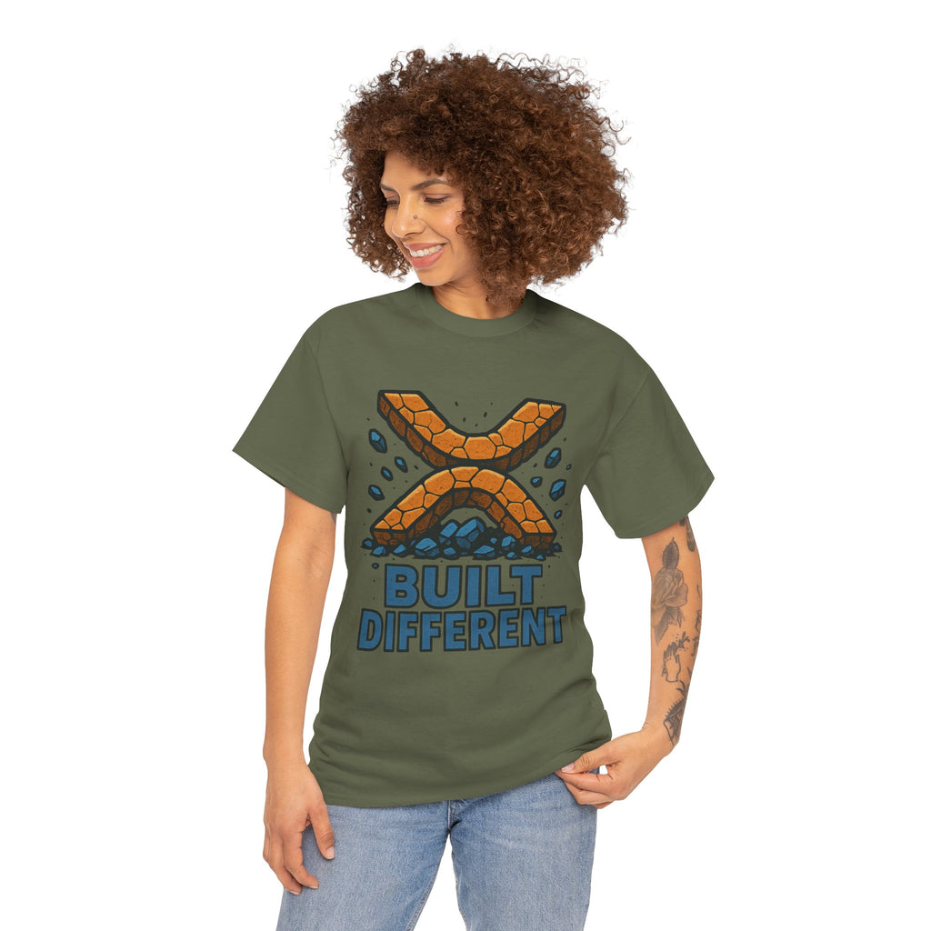 Built Different T-Shirt — Rugged Crypto X Design Tee