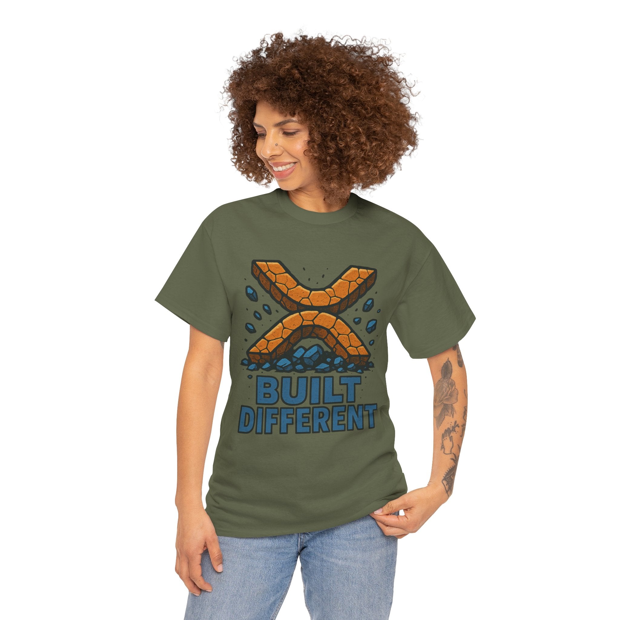 Built Different T-Shirt — Rugged Crypto X Design Tee
