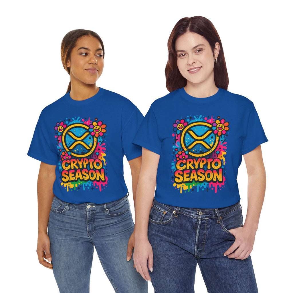 Crypto Season T-Shirt — Colorful Ripple XRP Logo Tee
