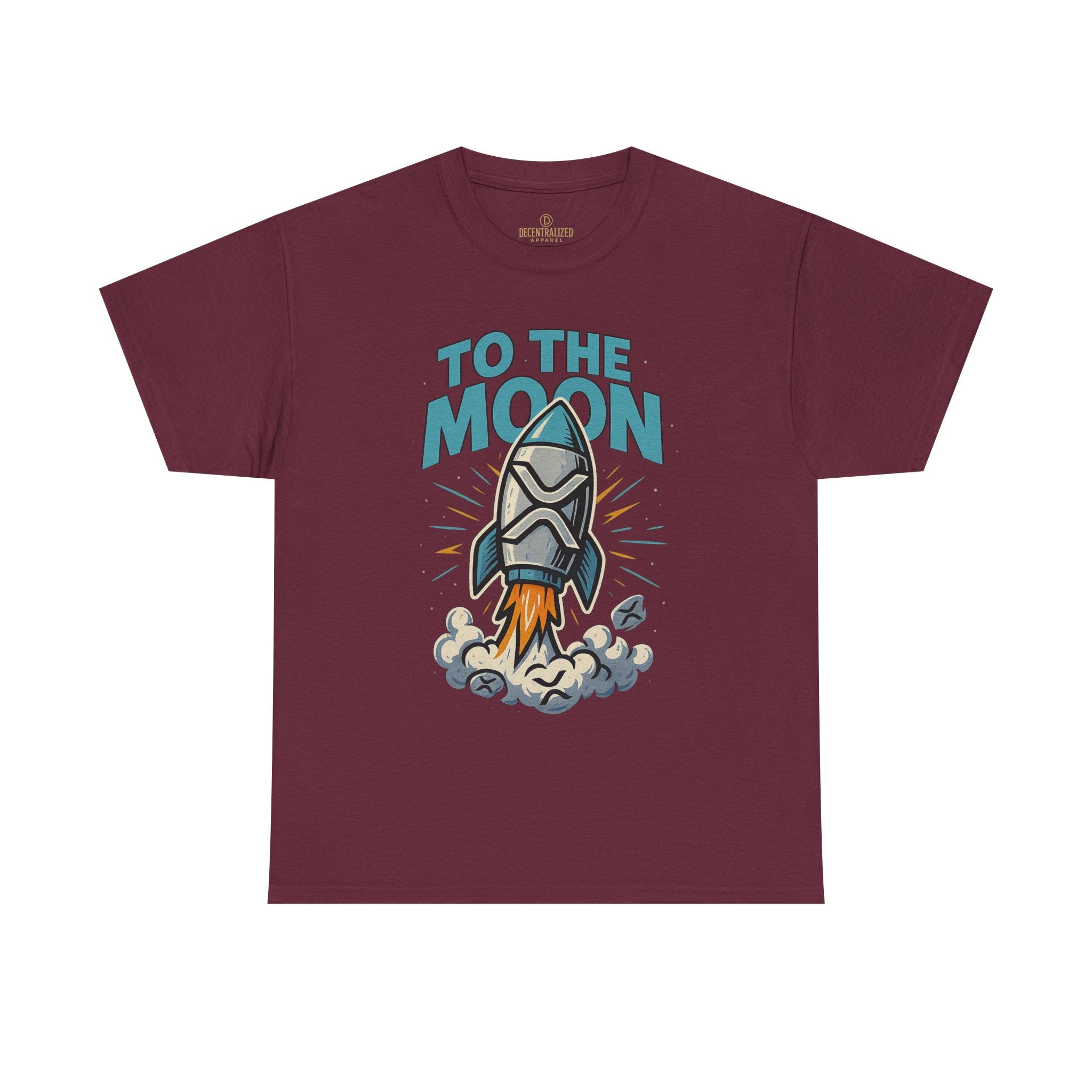 To The Moon Rocket T-Shirt — Space Graphic Tee for Crypto & Space Enthusiasts
