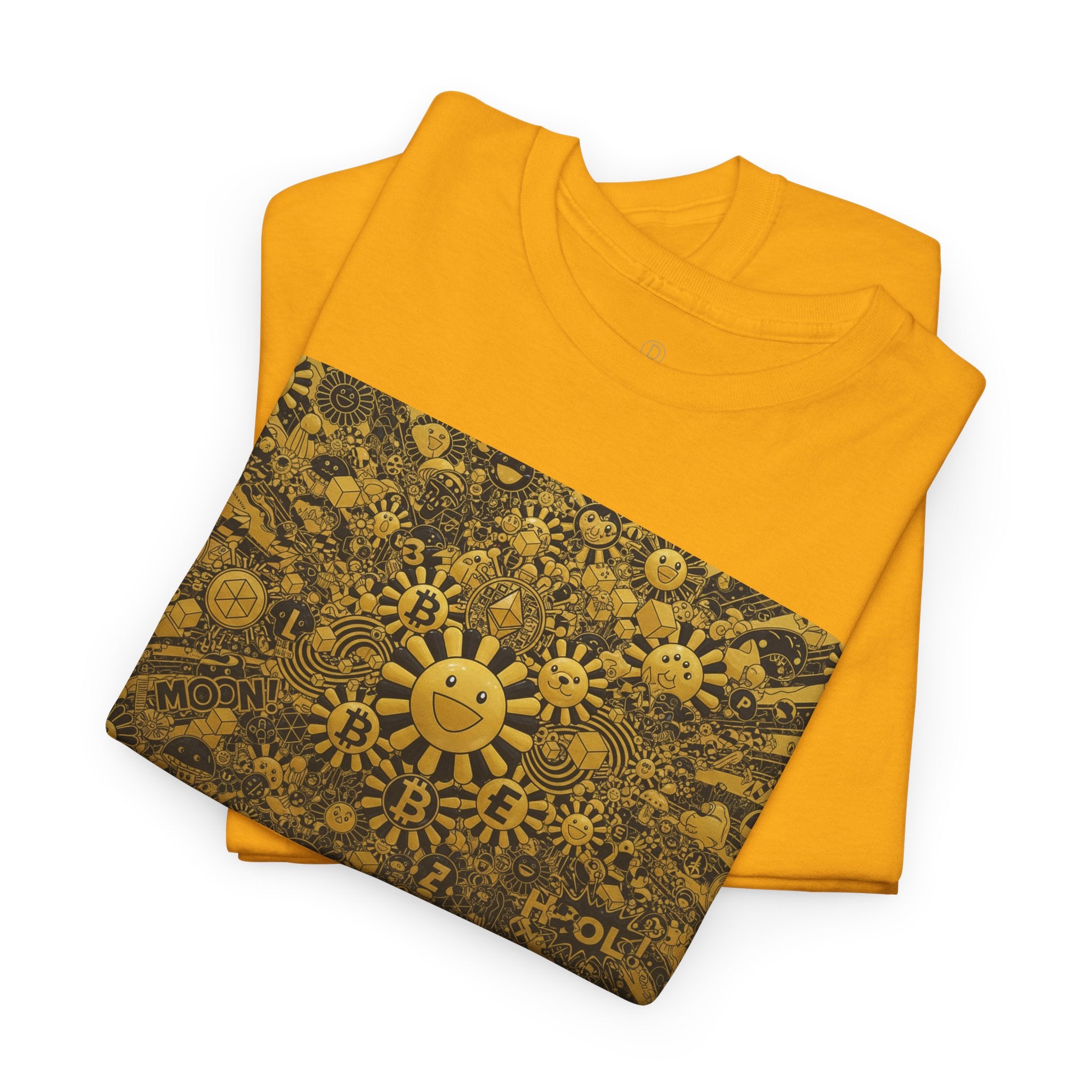 Sunflower Burst T‑Shirt — Golden Sunflower Pattern Tee