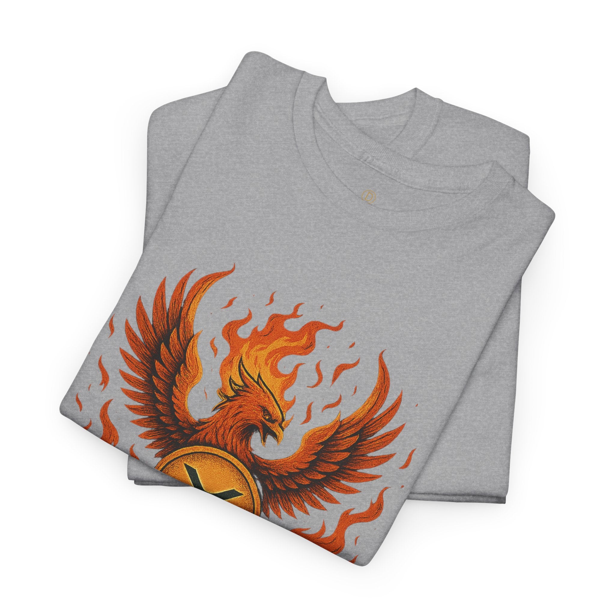 Phoenix Coin T‑Shirt — Fiery Phoenix Crypto Logo Tee