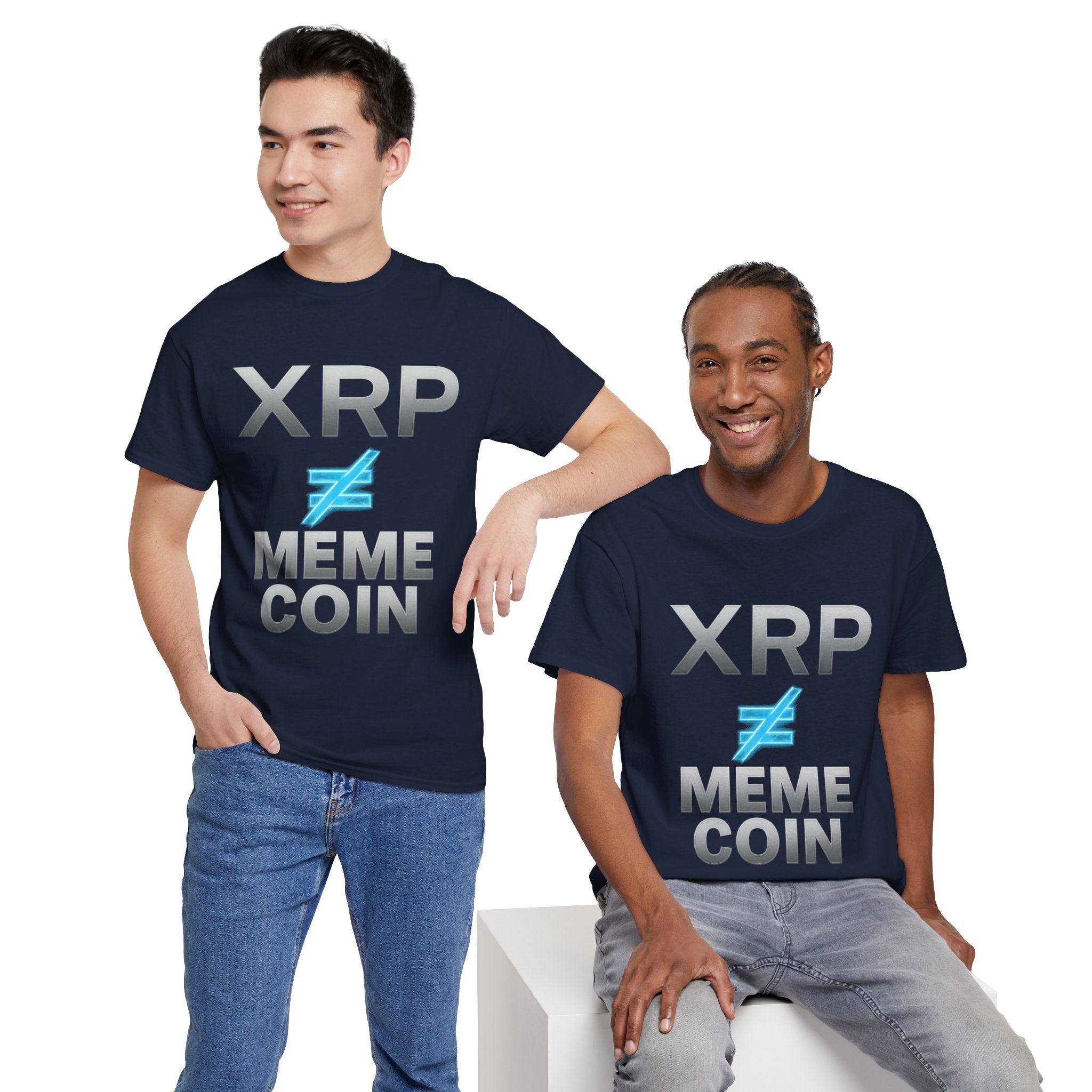 XRP ≠ Meme Coin T-Shirt — Crypto Investor Statement Tee