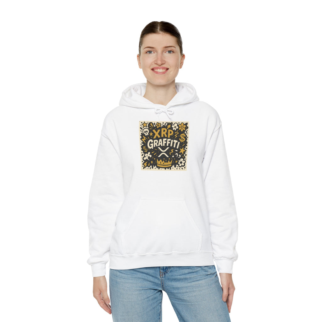 XRP Graffiti Hoodie – Street Art Crypto Sweatshirt