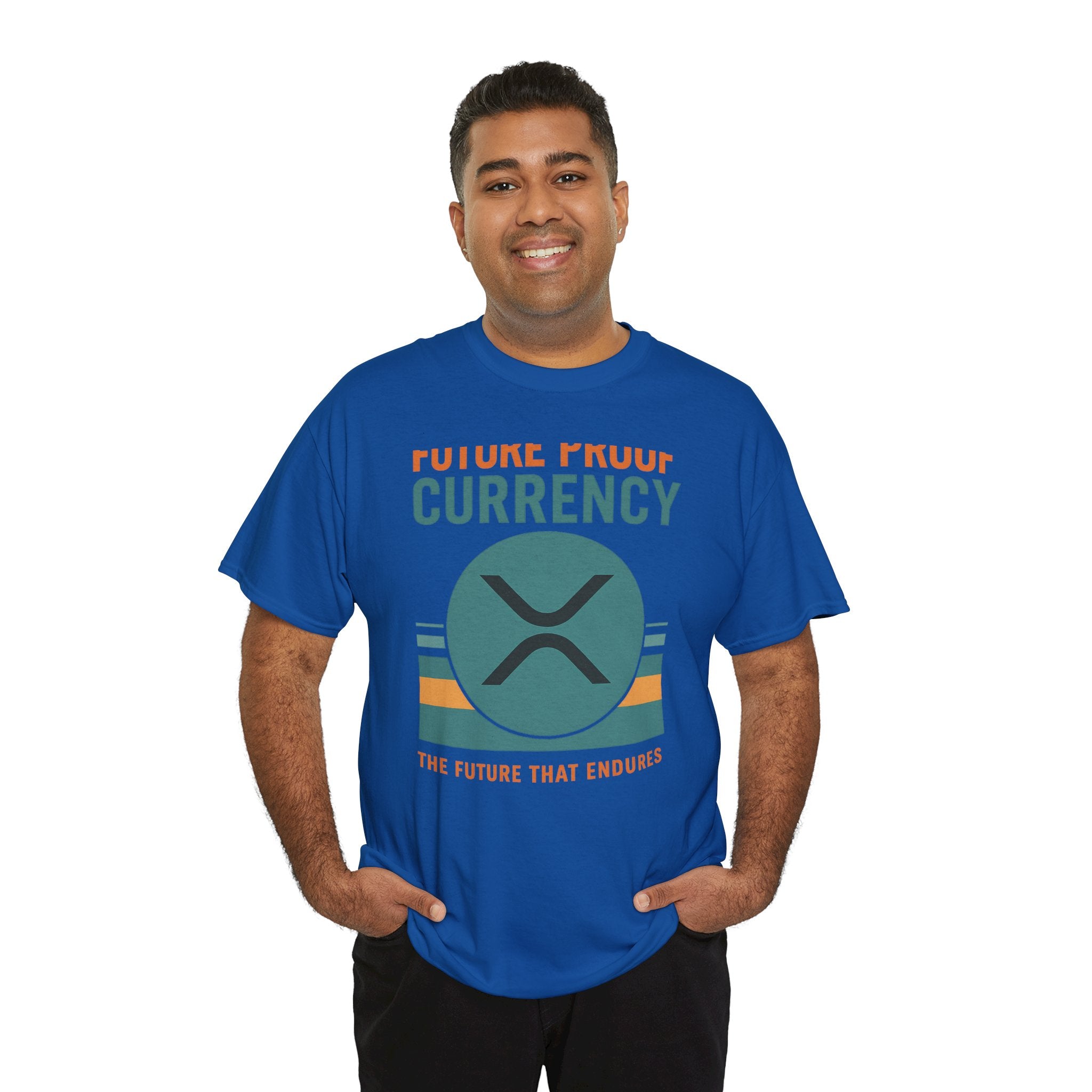 RIPPLE XRP 'Future Proof Currency' Graphic Tee — Crypto Retro Logo Shirt
