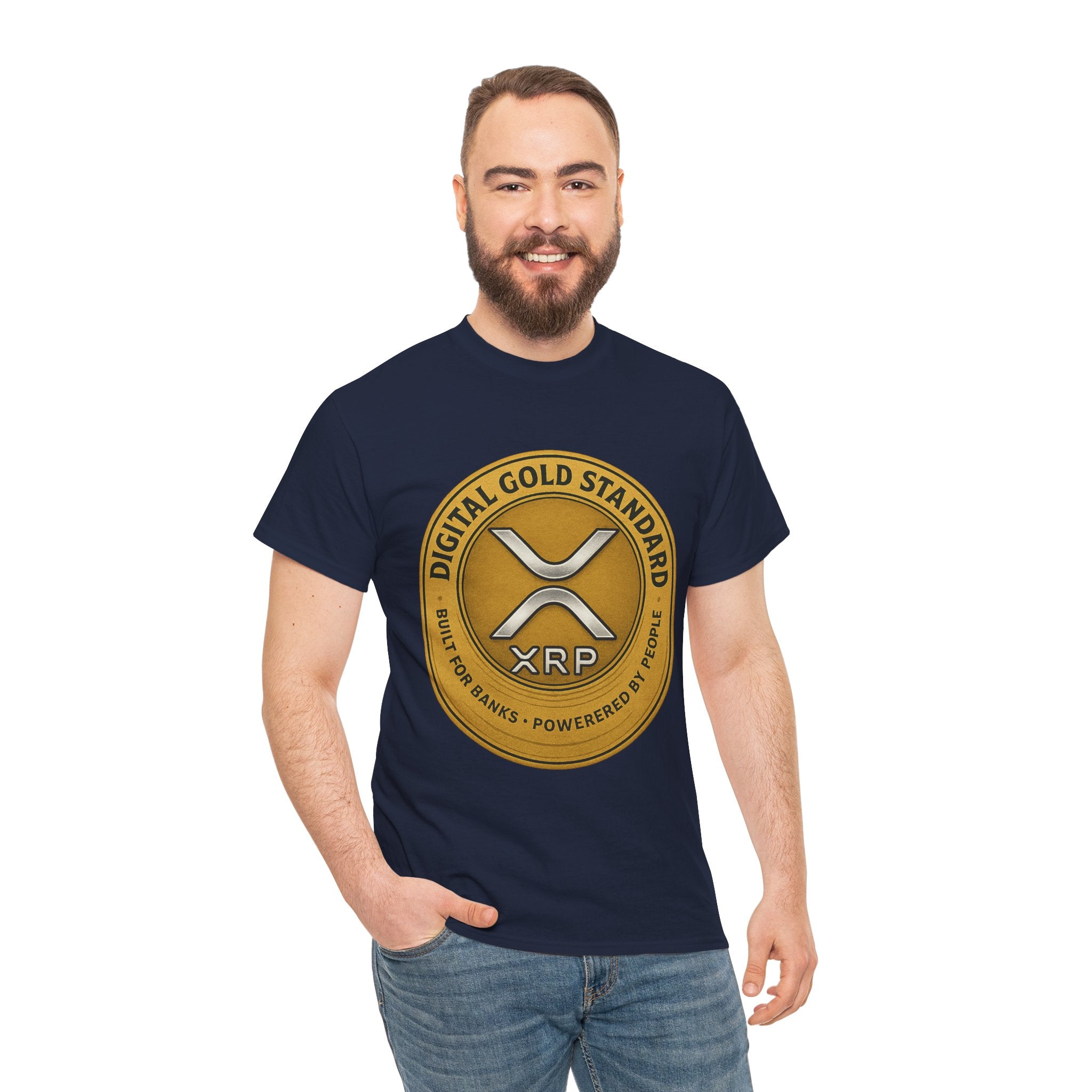 XRP Digital Gold Tee – Cryptocurrency Logo Shirt