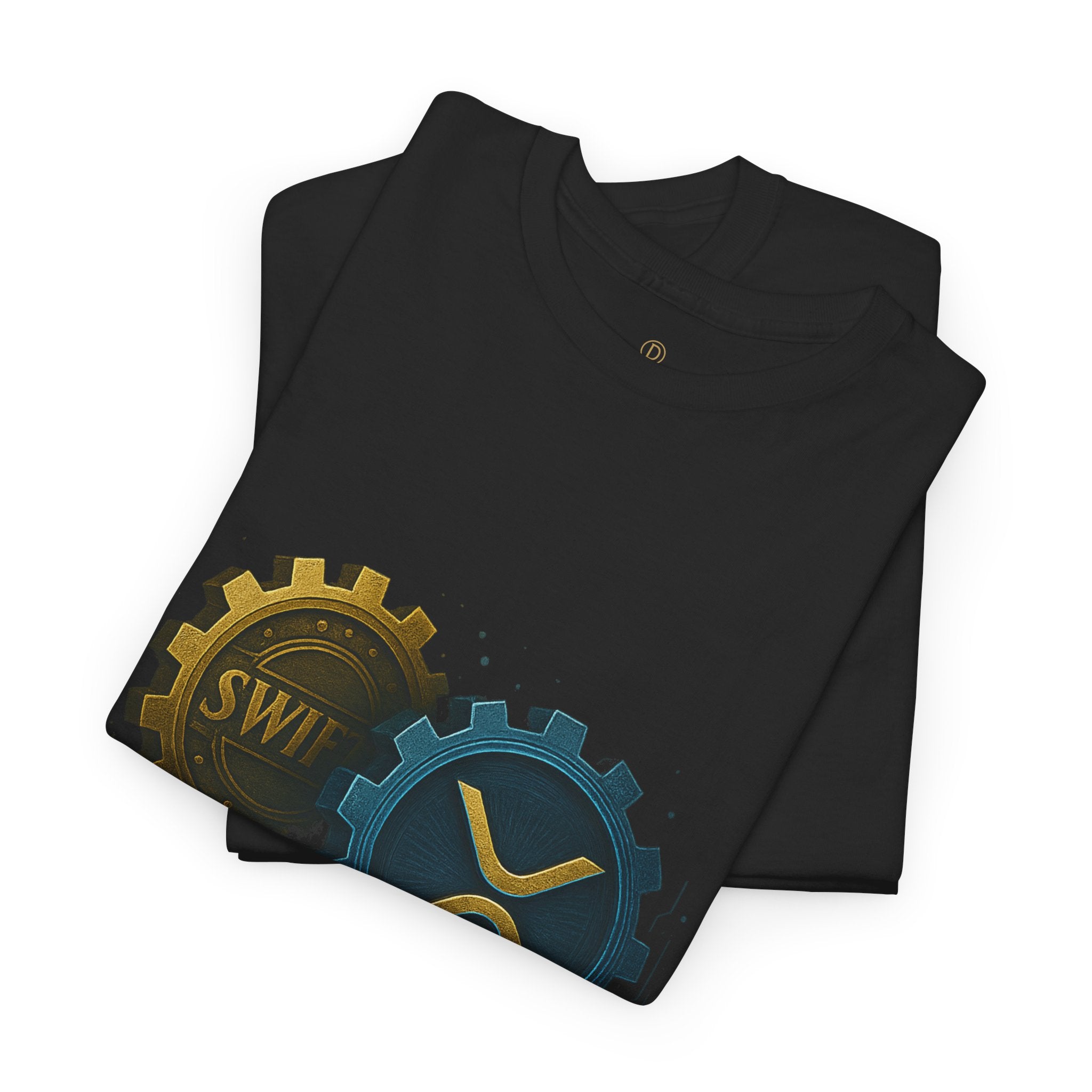 Merge of Money Tee - Cryptocurrency Gears XRP & SWI Crypto T-Shirt