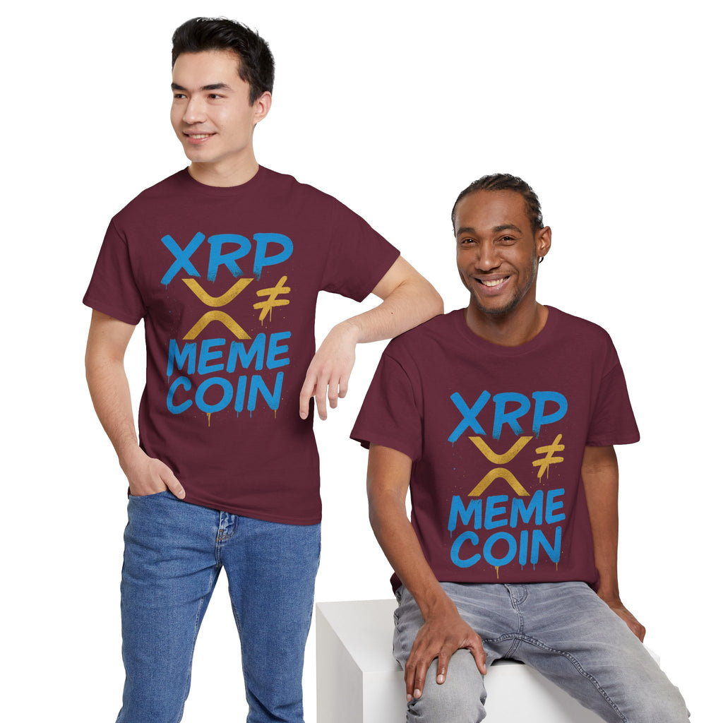 XRP ≠ Meme Coin T‑Shirt — Crypto Advocate Graphic Tee