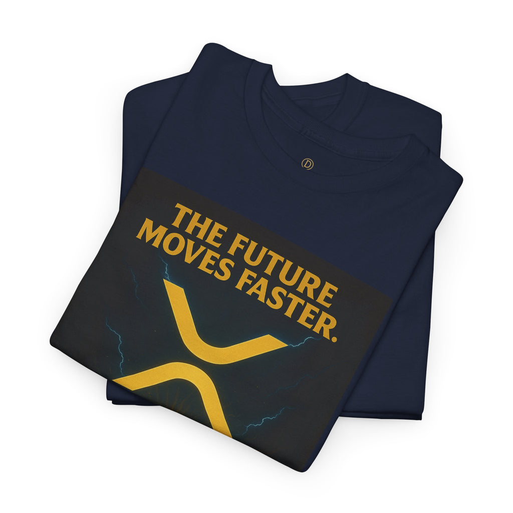 XRP Swift Crypto T-Shirt — “The Future Moves Faster” XRP Over Swift Tee