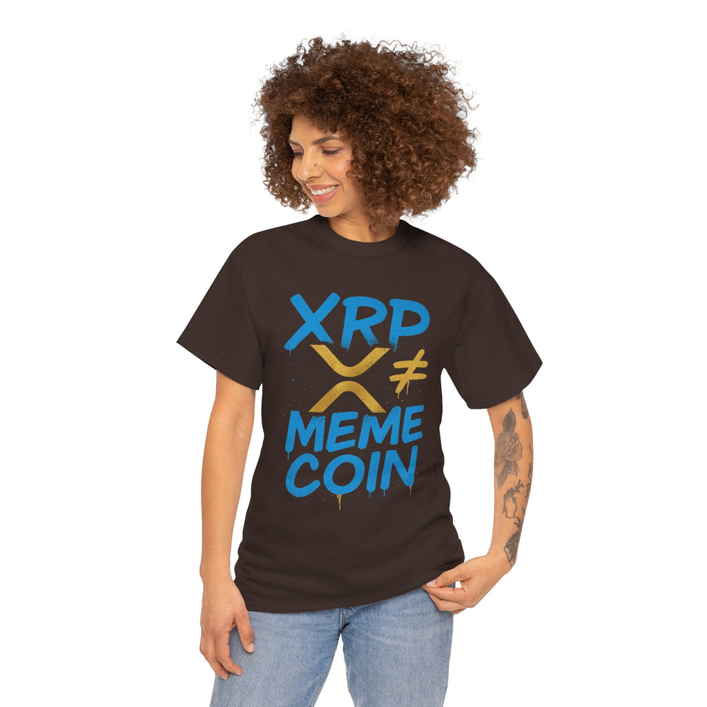 XRP ≠ Meme Coin T‑Shirt — Crypto Advocate Graphic Tee