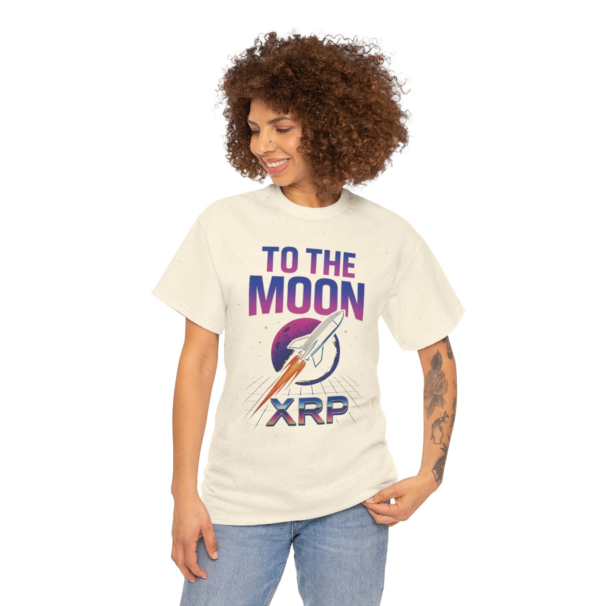 XRP 'To The Moon' T-Shirt — Crypto Investor Rocket Tee