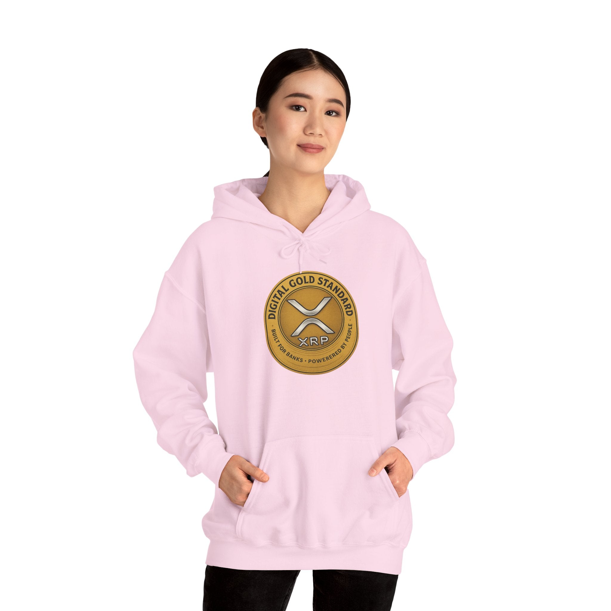 Crypto Coin Logo Hoodie — Digital Gold Standard XRP Emblem