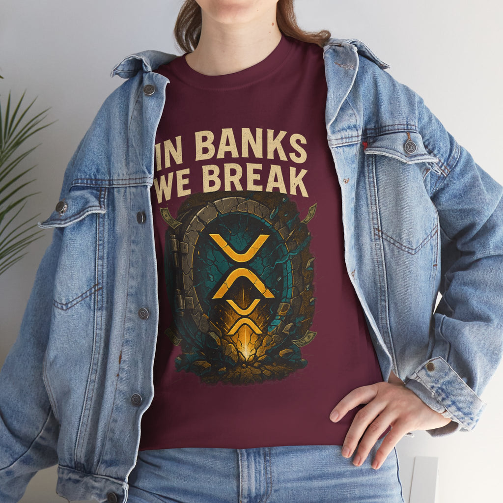 In Banks We Break XRP Crypto Graphic Tee