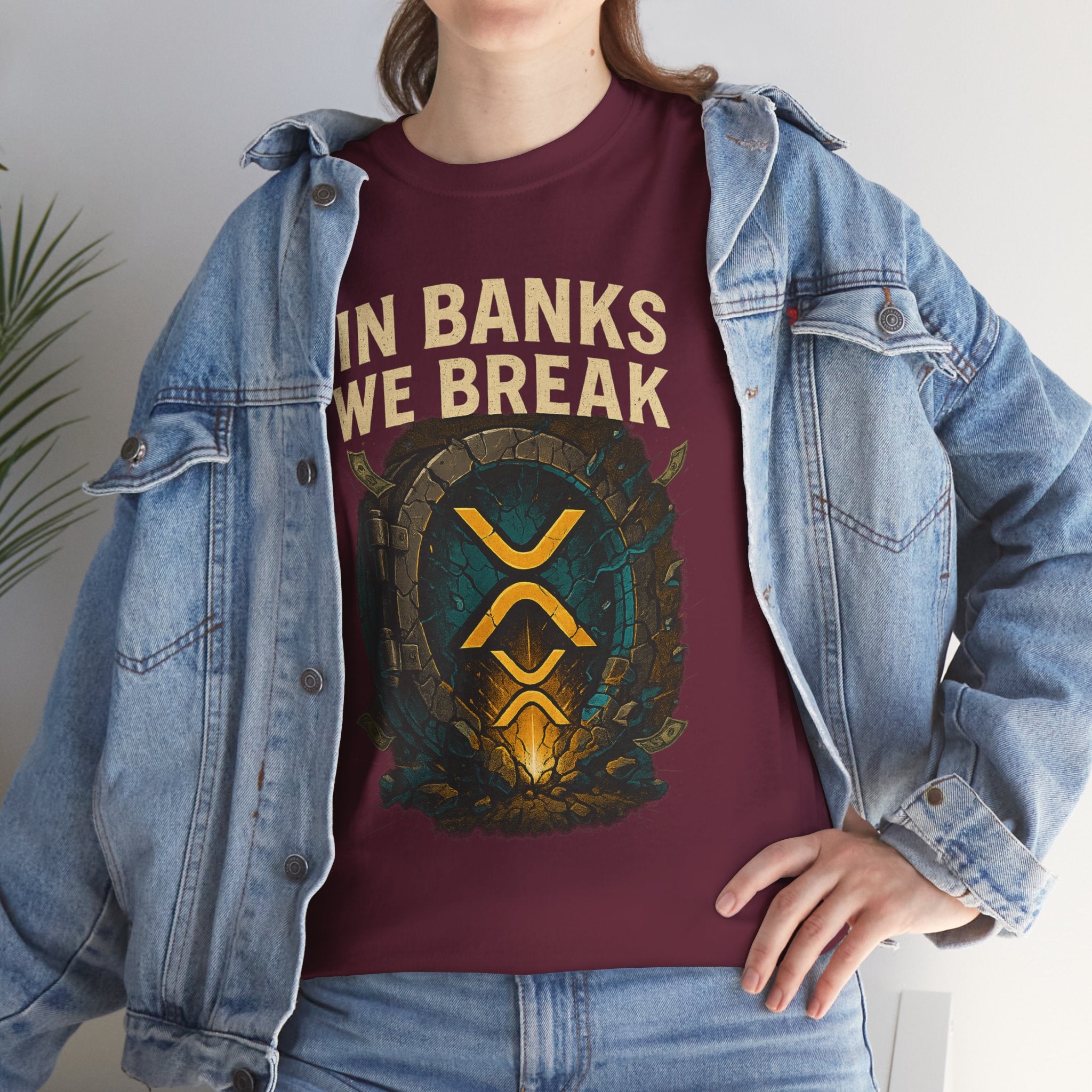 In Banks We Break XRP Crypto Graphic Tee