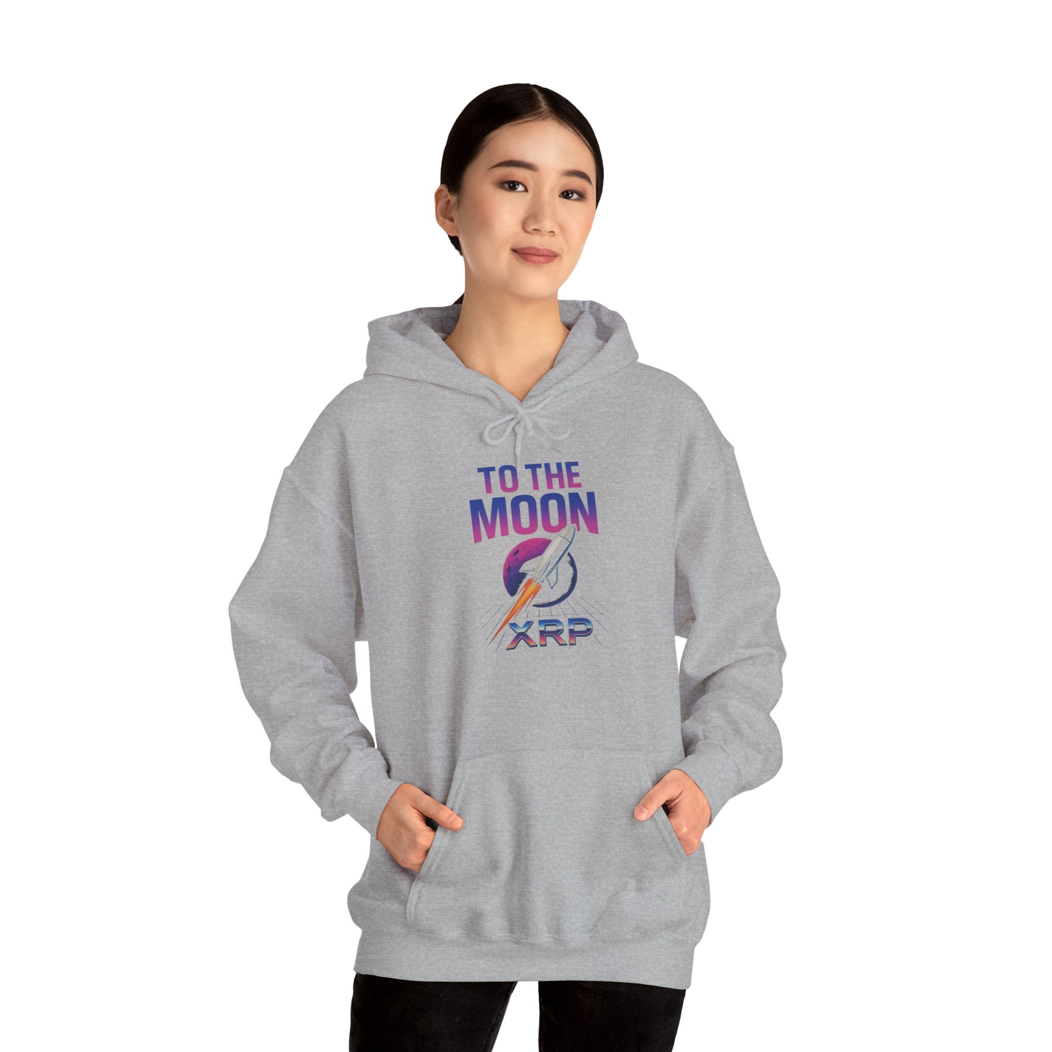 XRP To The Moon Hoodie – Crypto Investor Sweatshirt