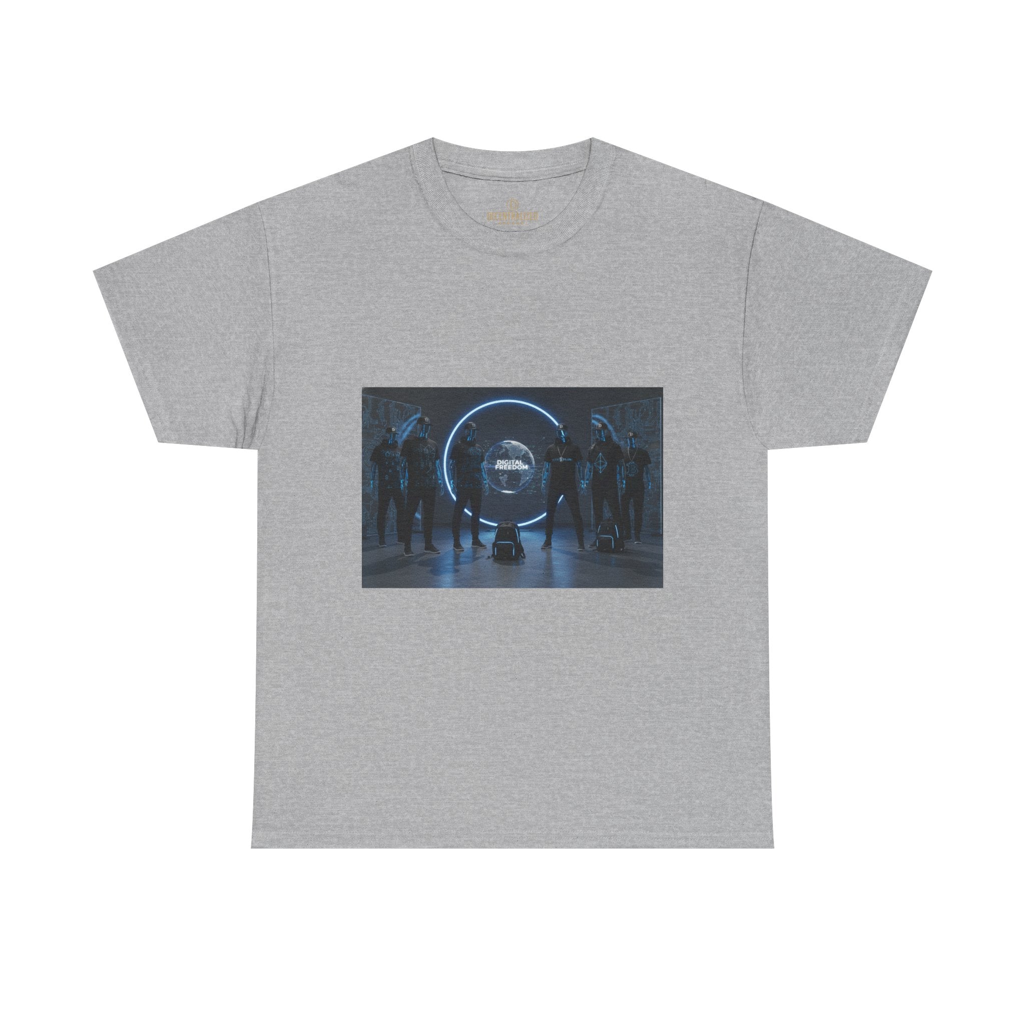 Sci‑Fi Portal Graphic Tee — Futuristic Neon Crew T-Shirt