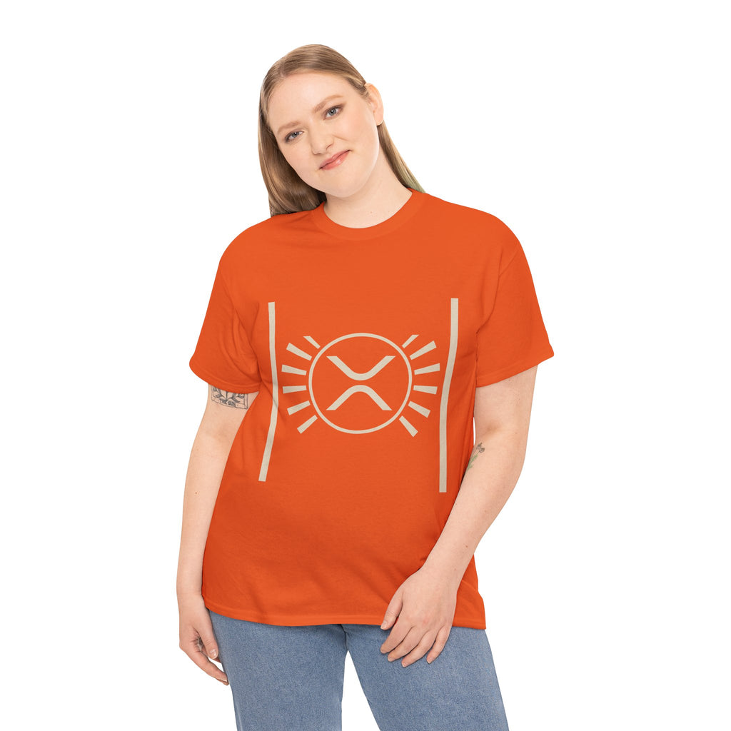 XRP Sun Logo T‑Shirt — Minimal Crypto Ripple Tee