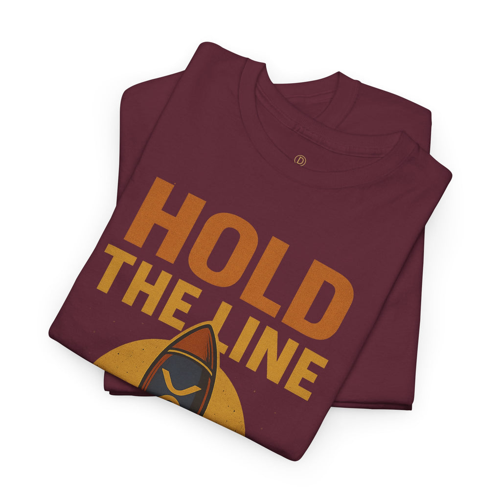 XRP Hold The Line Rocket Tee — Crypto Investor T‑Shirt