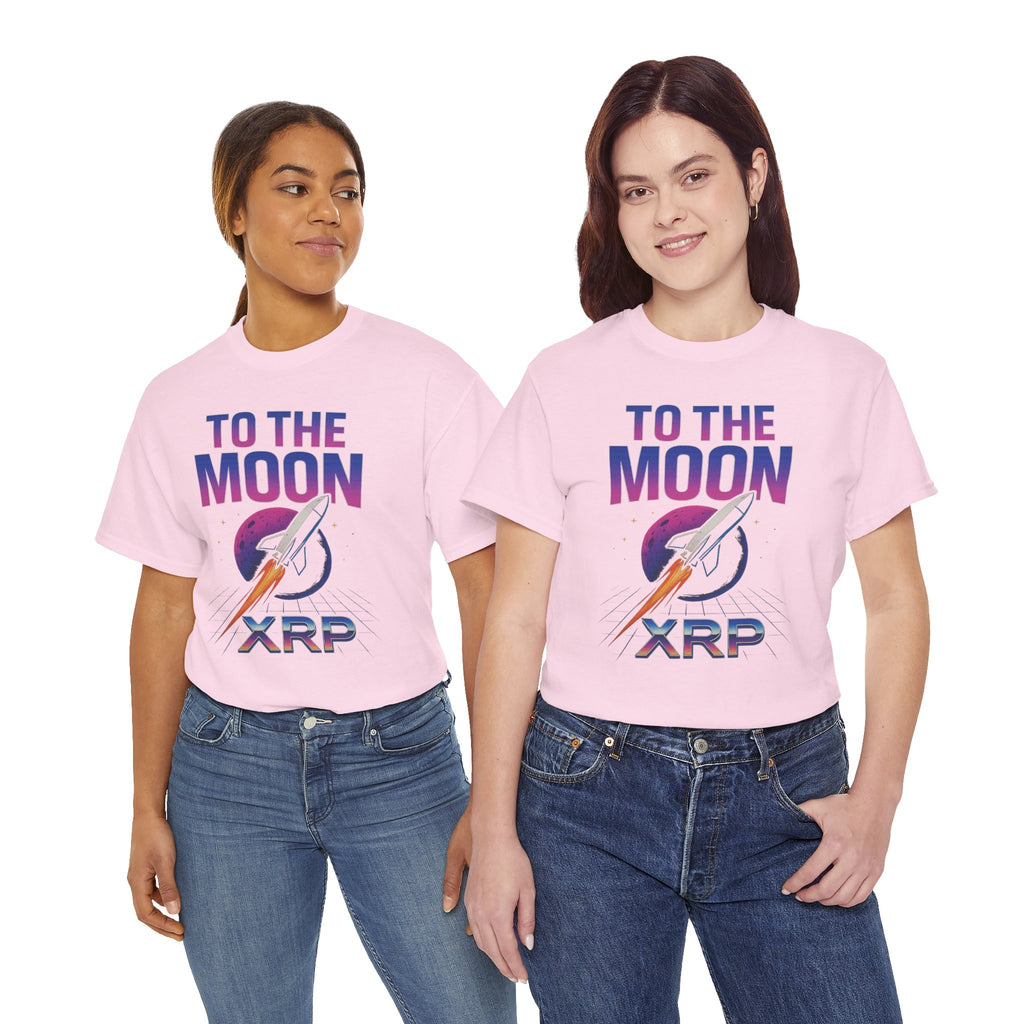 XRP 'To The Moon' T-Shirt — Crypto Investor Rocket Tee