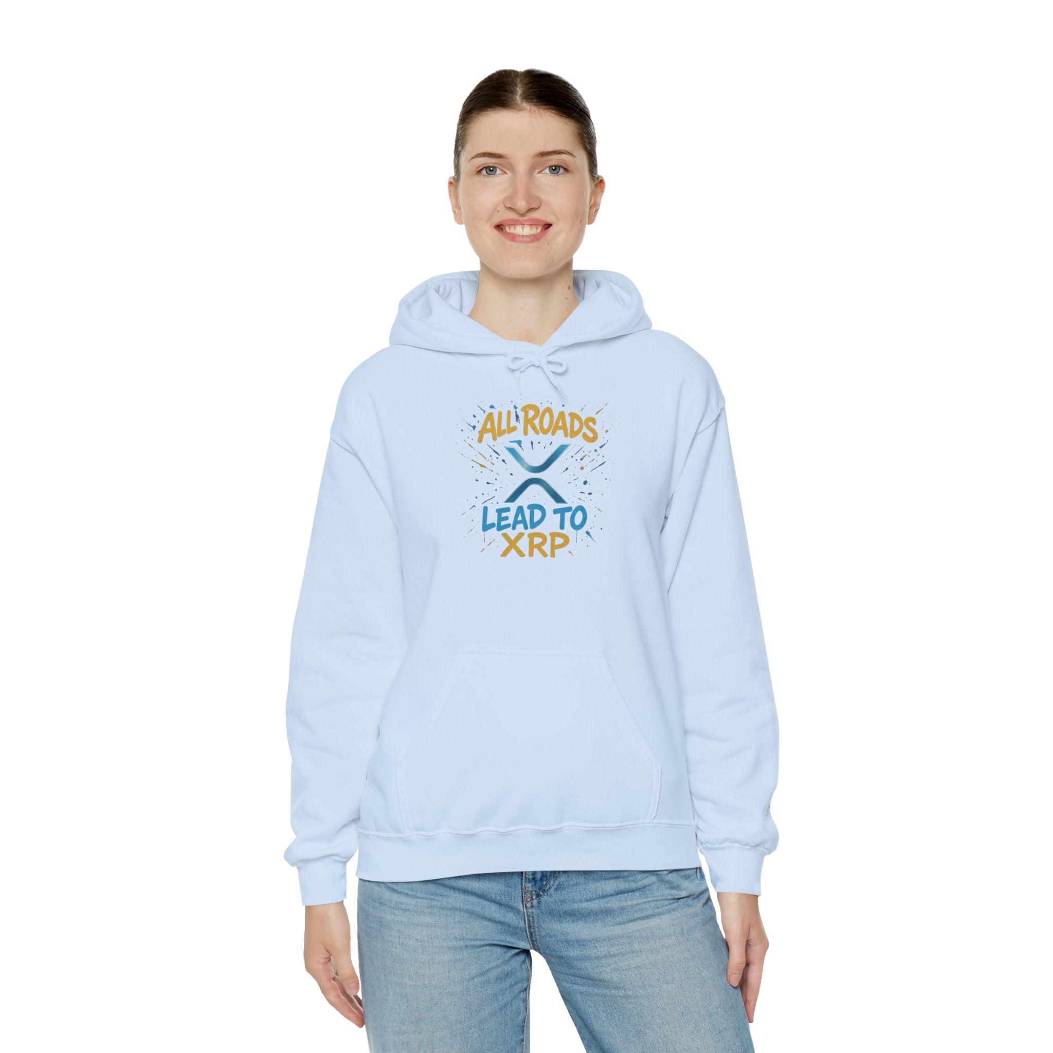 All Roads Lead to XRP Hoodie – Crypto Investor Pullover