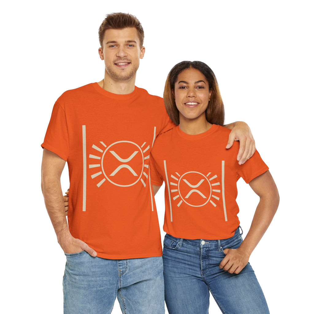 XRP Sun Logo T‑Shirt — Minimal Crypto Ripple Tee