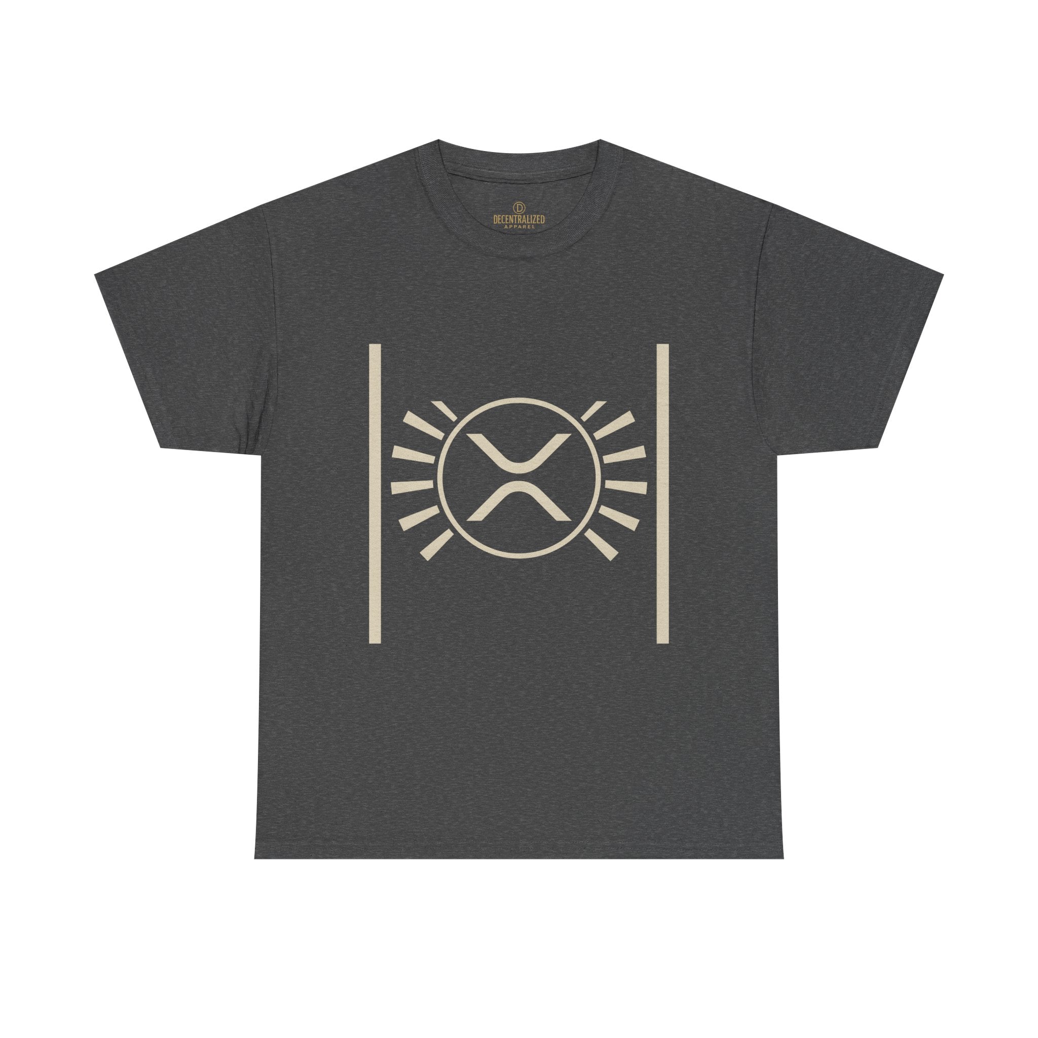 XRP Sun Logo T‑Shirt — Minimal Crypto Ripple Tee