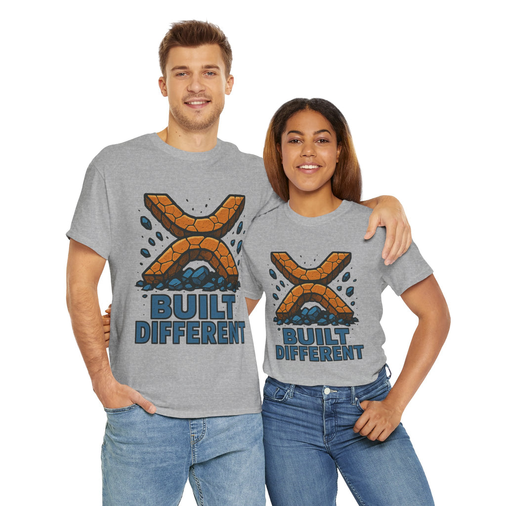Built Different T-Shirt — Rugged Crypto X Design Tee