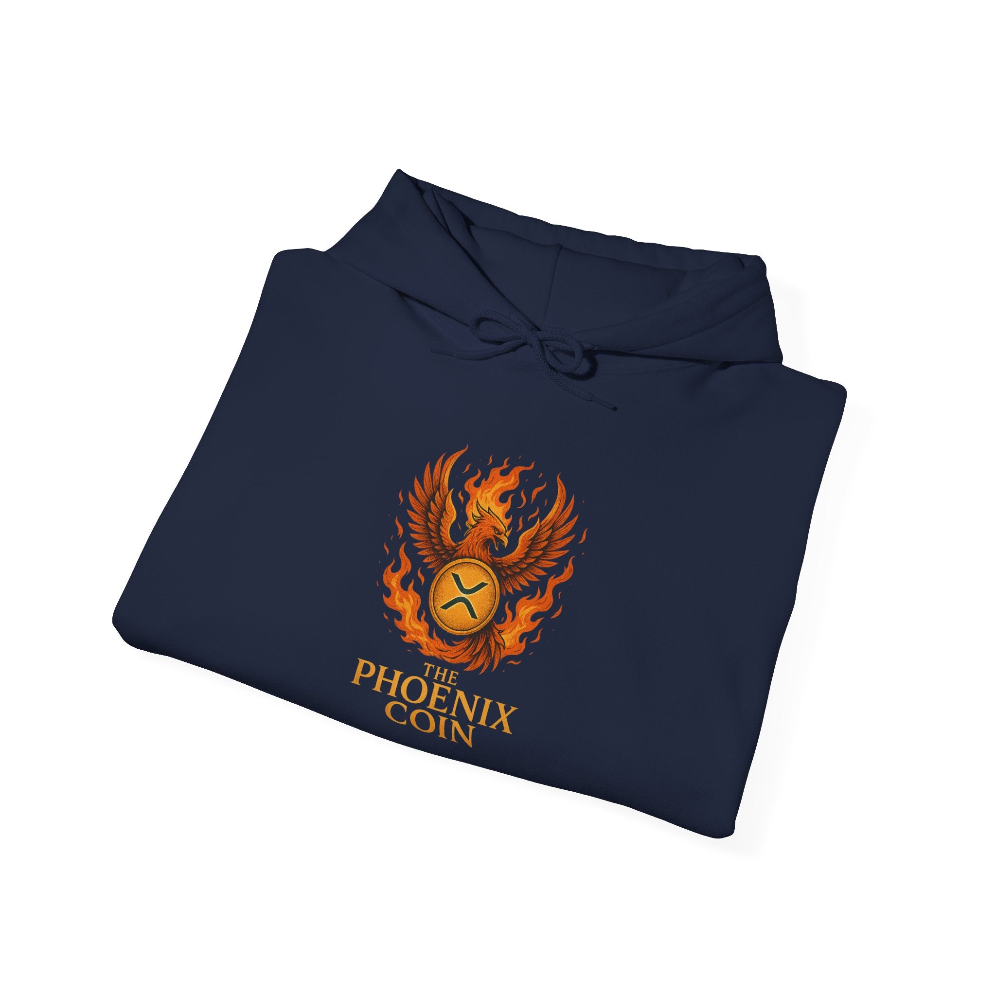 Phoenix Coin Hoodie — Fiery Phoenix Crest Sweatshirt