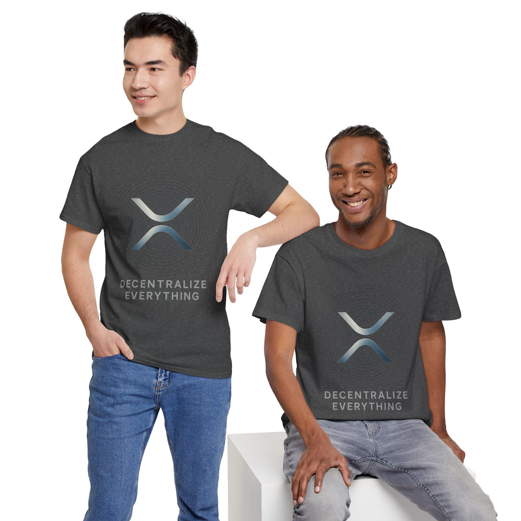 XRP 'Decentralize Everything' Tee - Crypto Logo T-Shirt