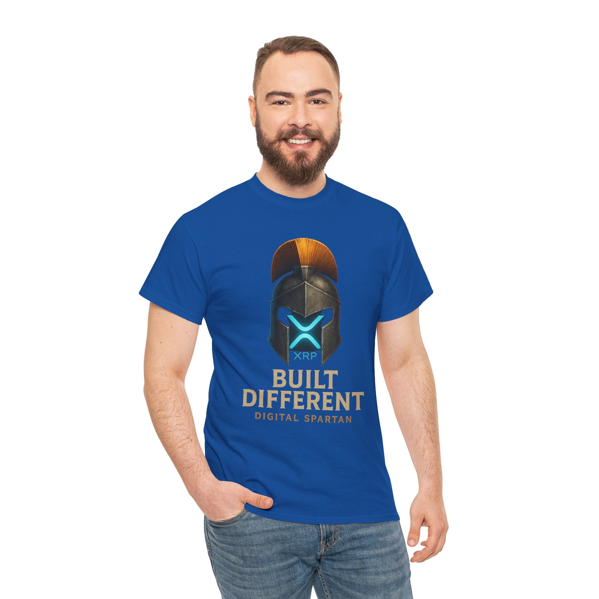 Built Different Spartan Tee — Digital Spartan XRP Crypto T-Shirt