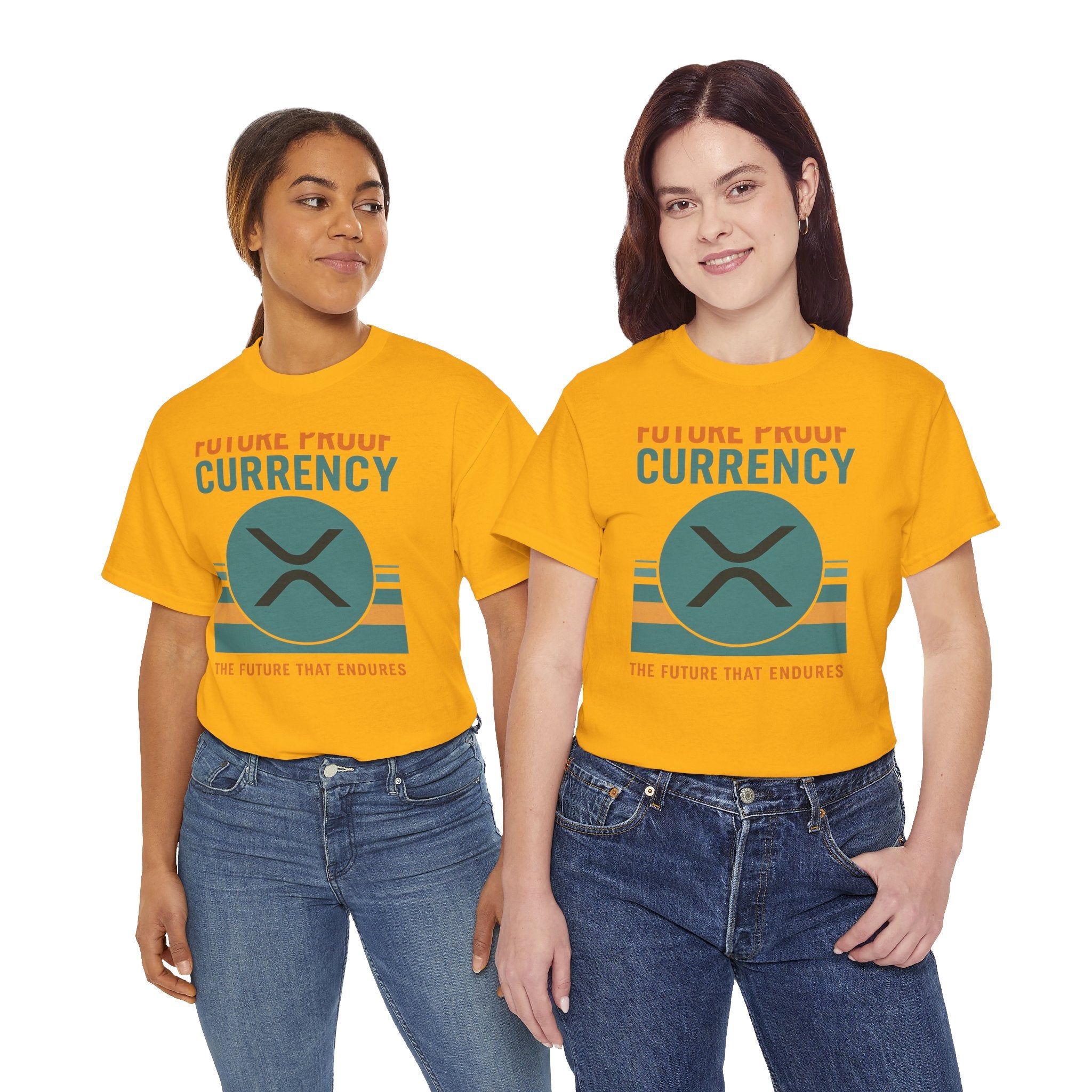 RIPPLE XRP 'Future Proof Currency' Graphic Tee — Crypto Retro Logo Shirt