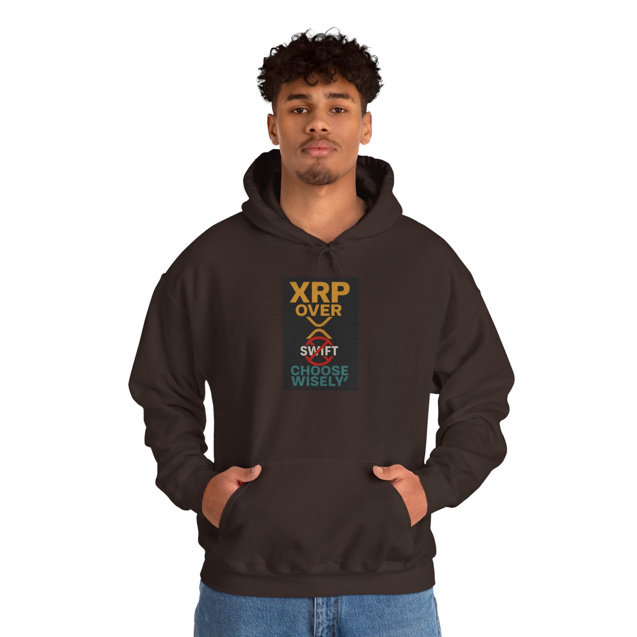XRP Over Swift Hoodie - "Choose Wisely" Crypto Advocacy Sweatshirt