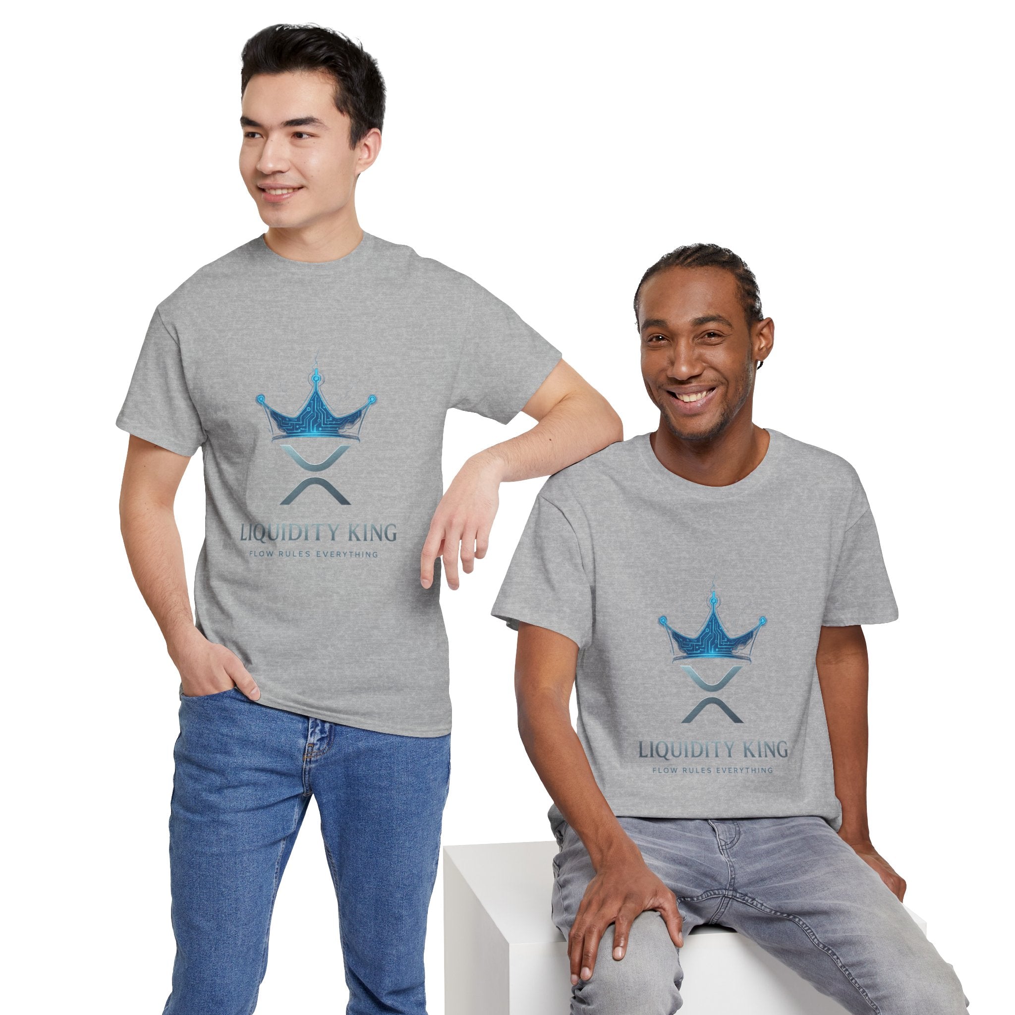 RIPPLE Liquidity King T-Shirt — Crypto XRP Crown Tee