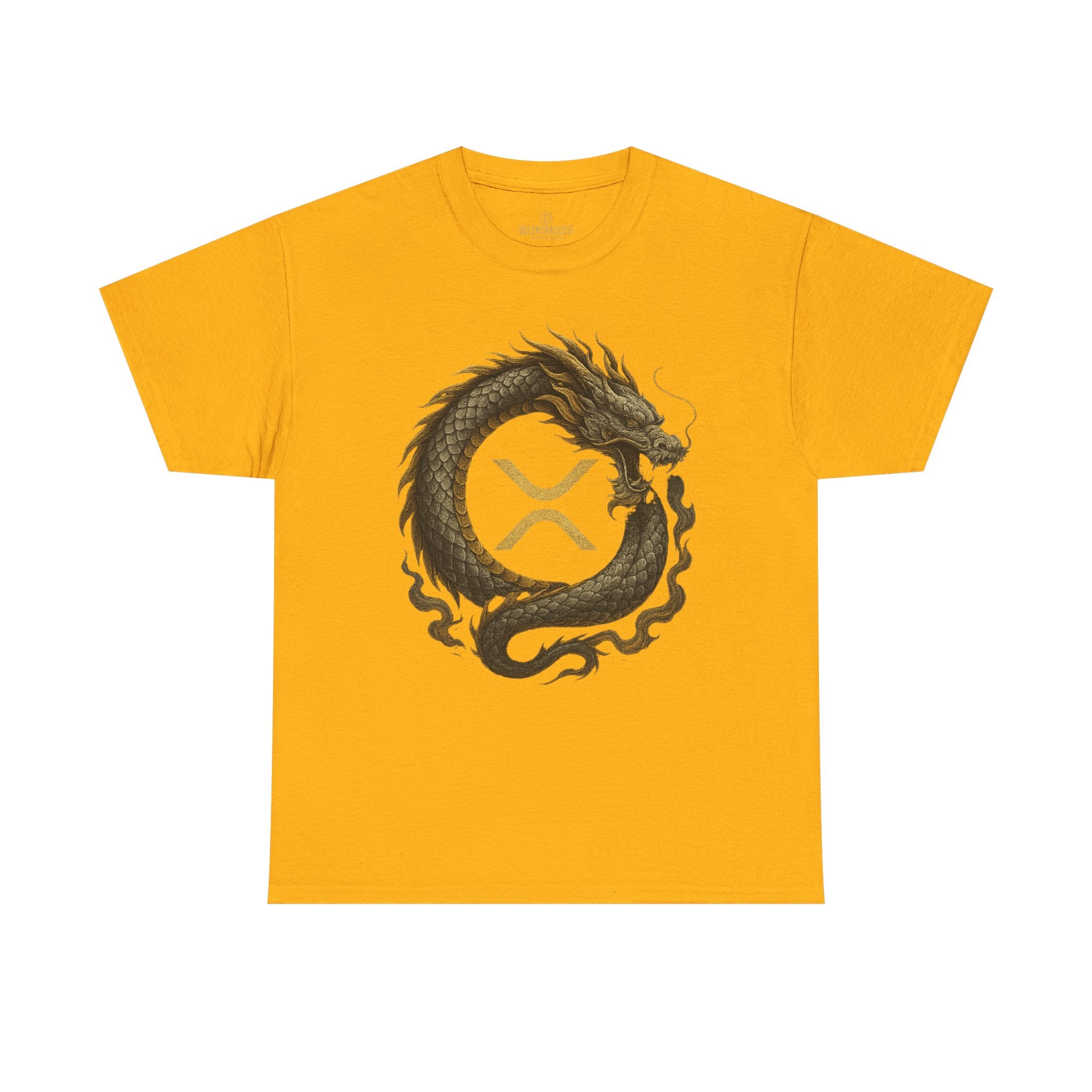 Dragon XRP Logo T-Shirt — Crypto XRP Circle Dragon Graphic Tee