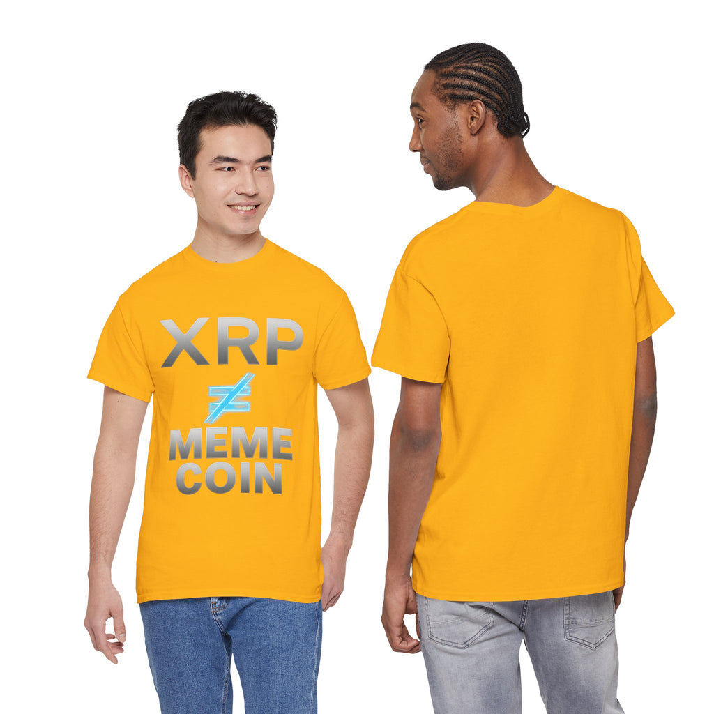 XRP ≠ Meme Coin T-Shirt — Crypto Investor Statement Tee