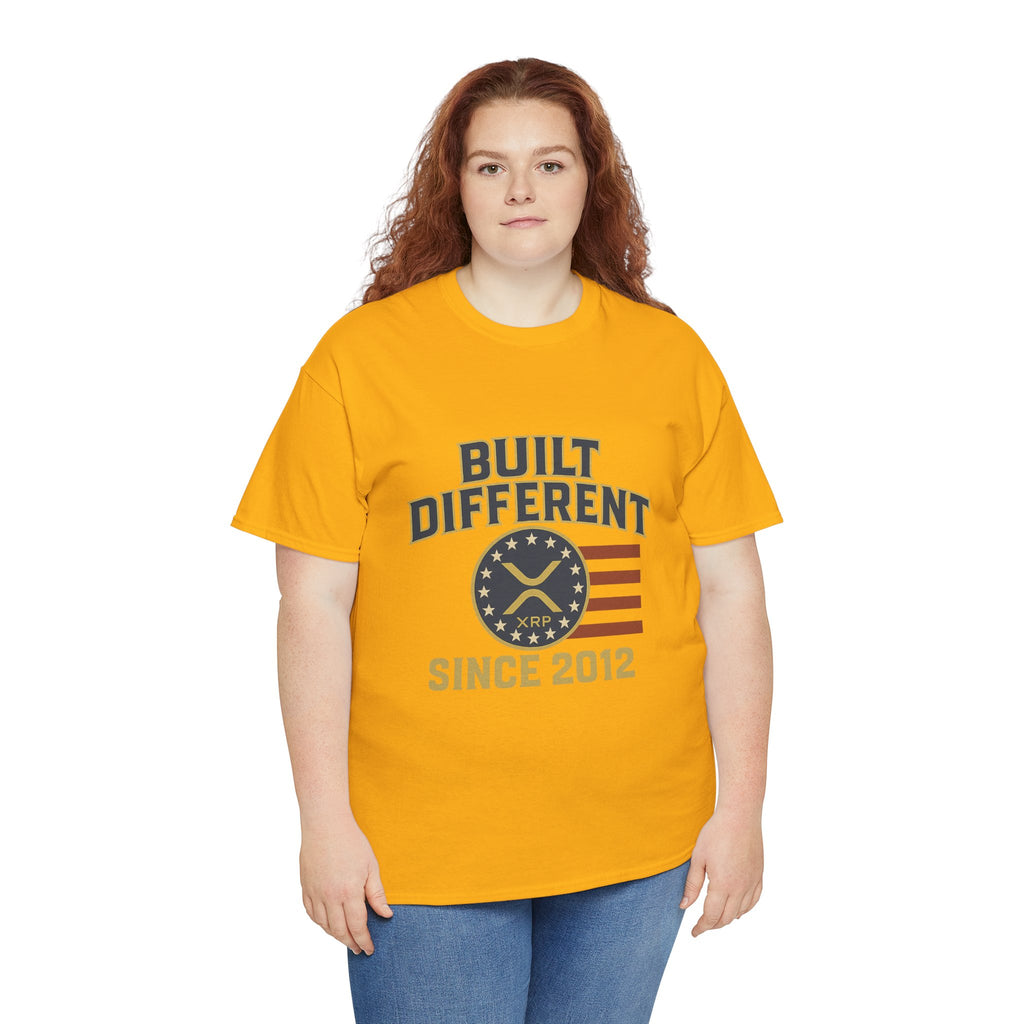 Built Different Since 2012 T-Shirt — American Flag Vintage Crew Tee