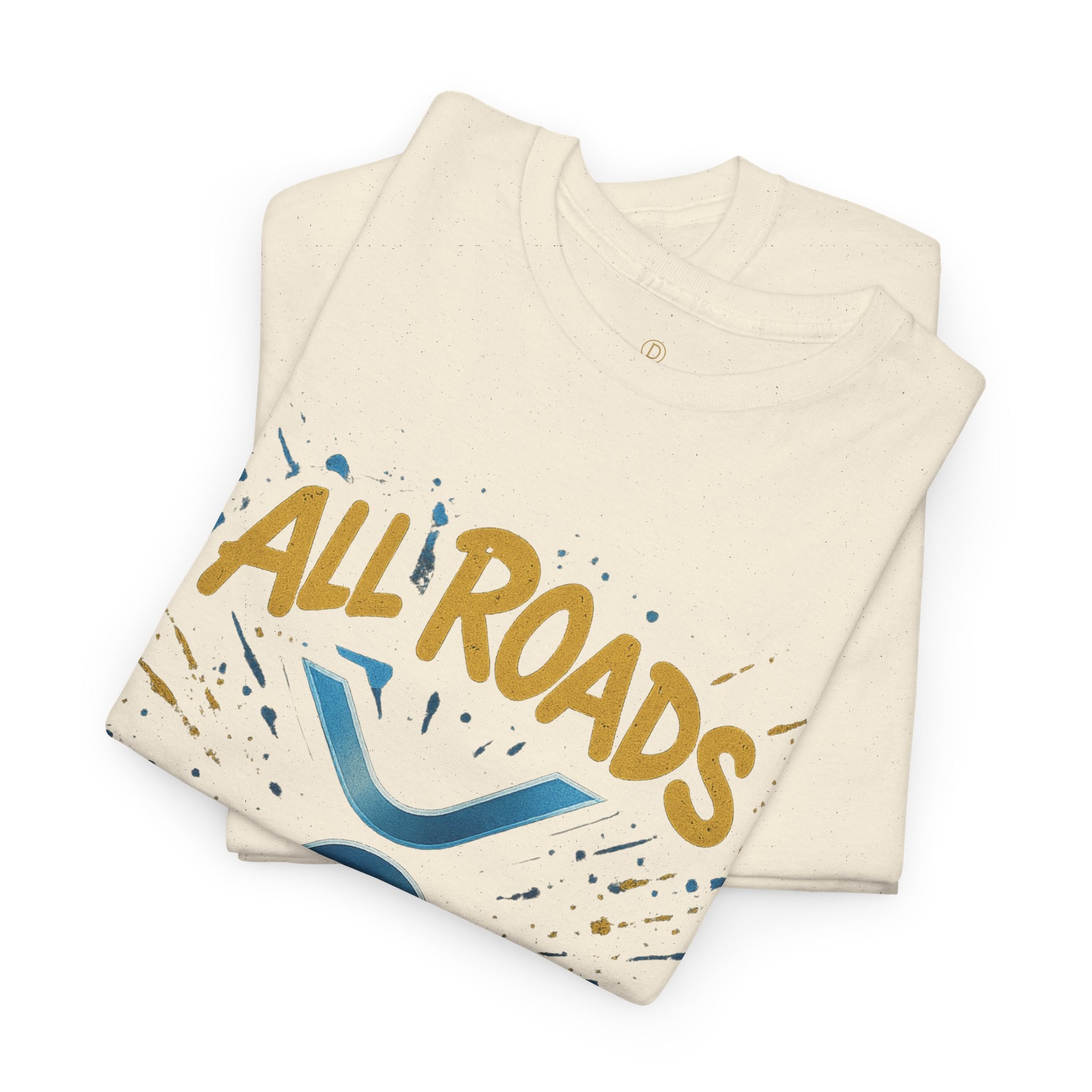 XRP Crypto Tee — "All Roads Lead to XRP" Casual Cryptocurrency Shirt