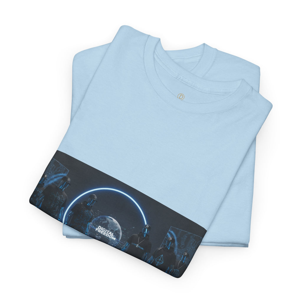 Sci‑Fi Portal Graphic Tee — Futuristic Neon Crew T-Shirt