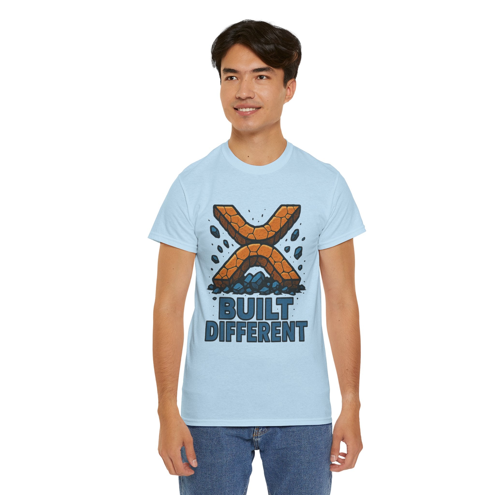 Built Different T-Shirt — Rugged Crypto X Design Tee