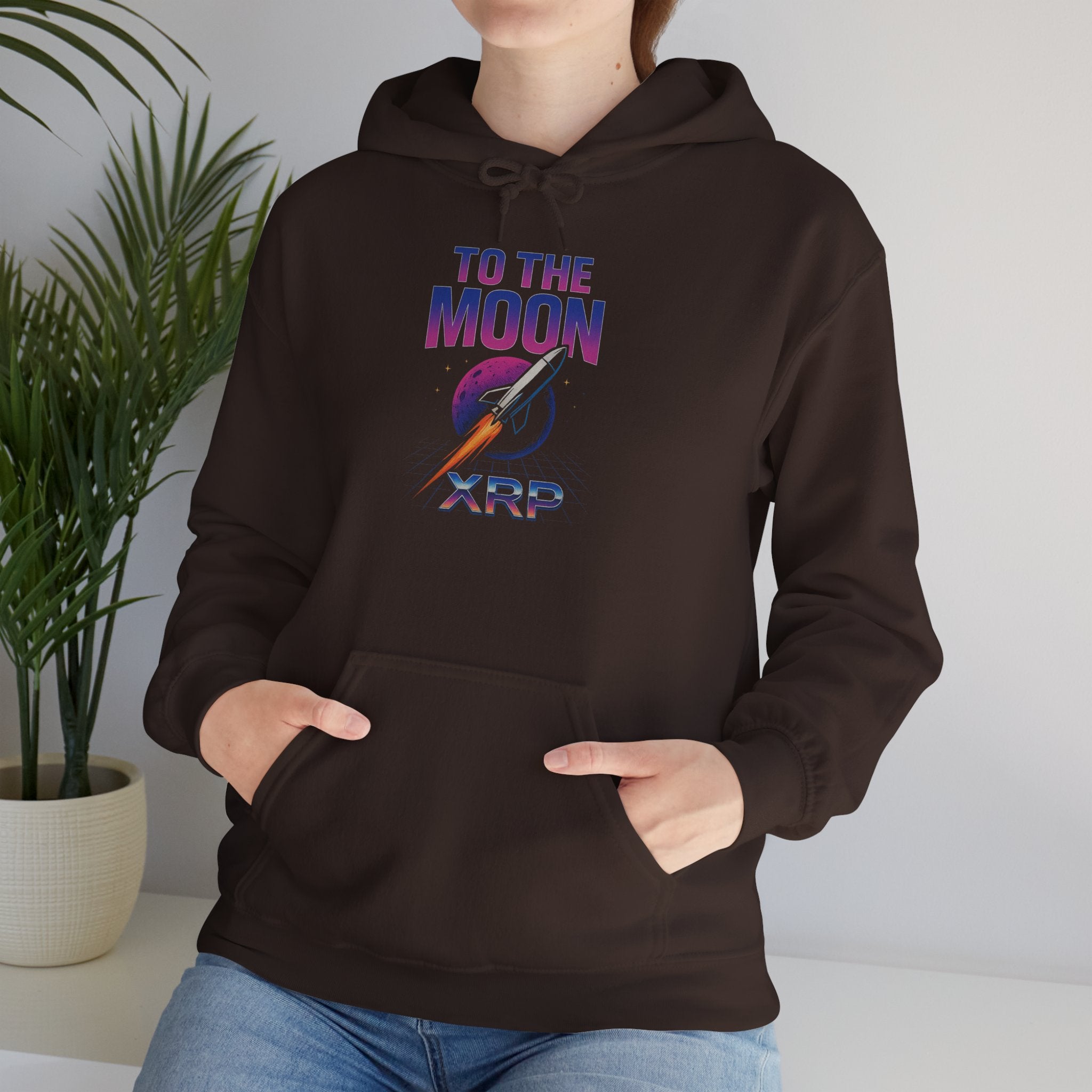 XRP To The Moon Hoodie – Crypto Investor Sweatshirt