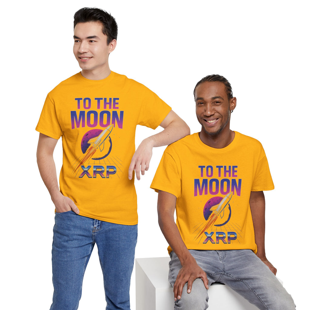 XRP 'To The Moon' T-Shirt — Crypto Investor Rocket Tee