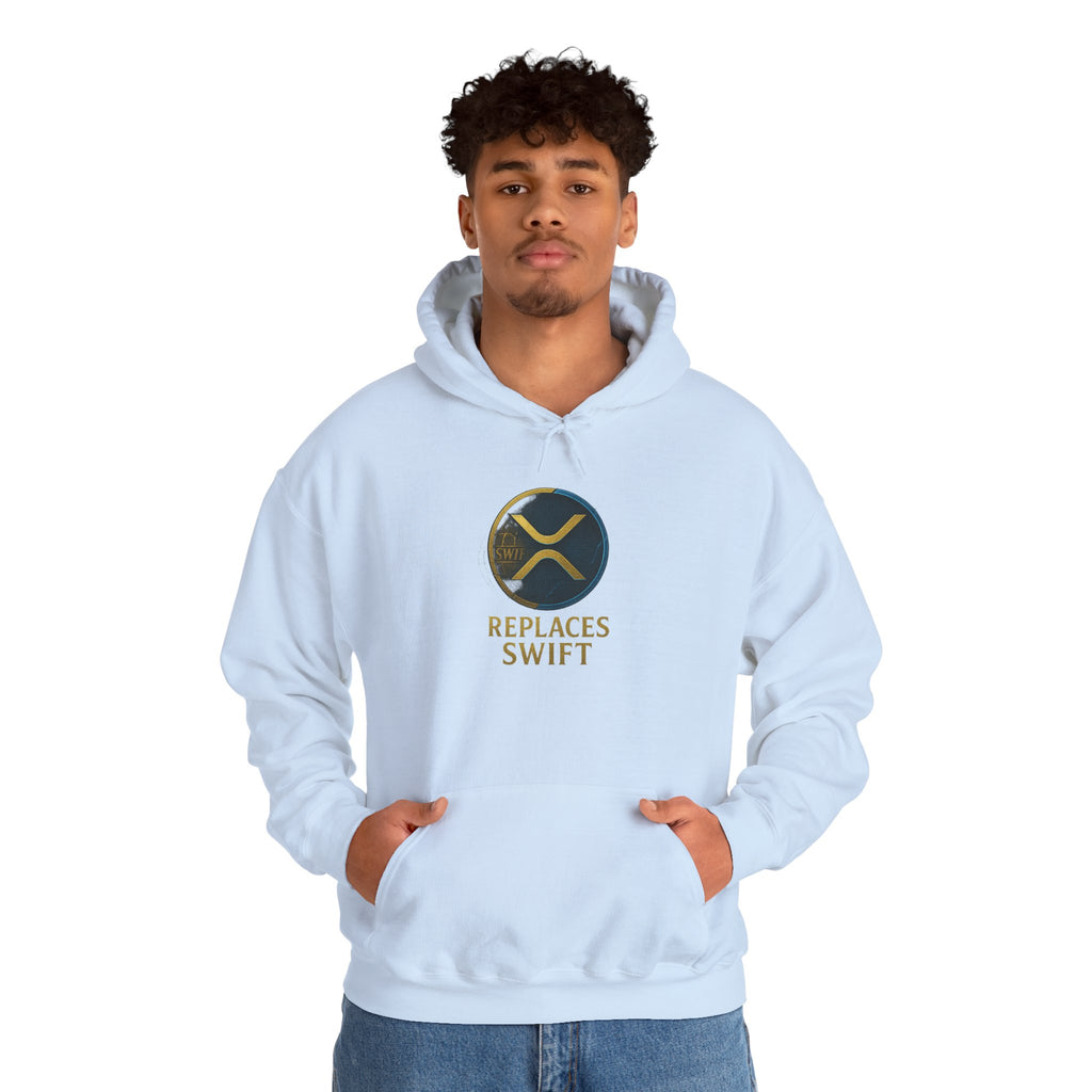 Crypto Logo Hoodie — "Replaces Swift" Ripples Design