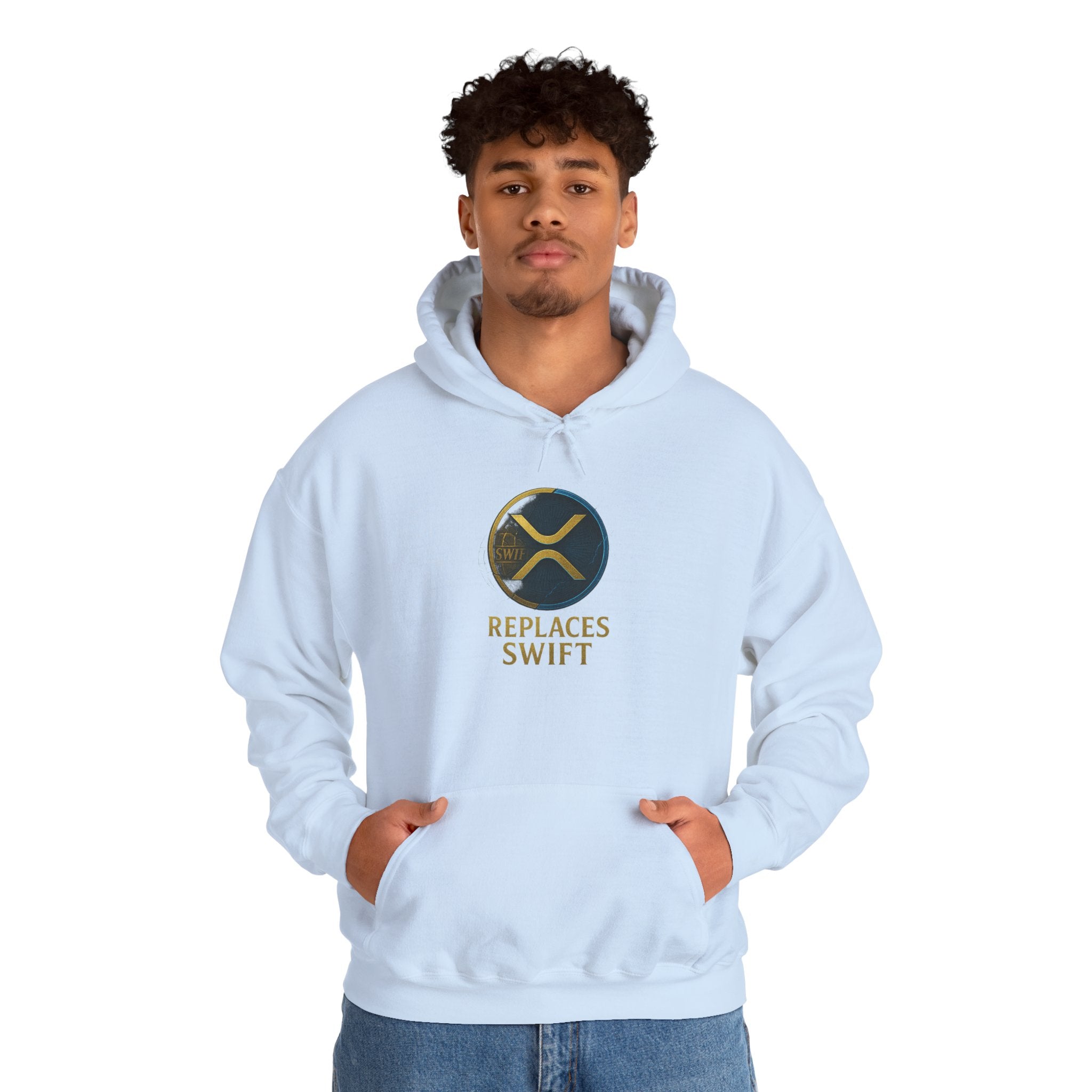 Crypto Logo Hoodie — "Replaces Swift" Ripples Design