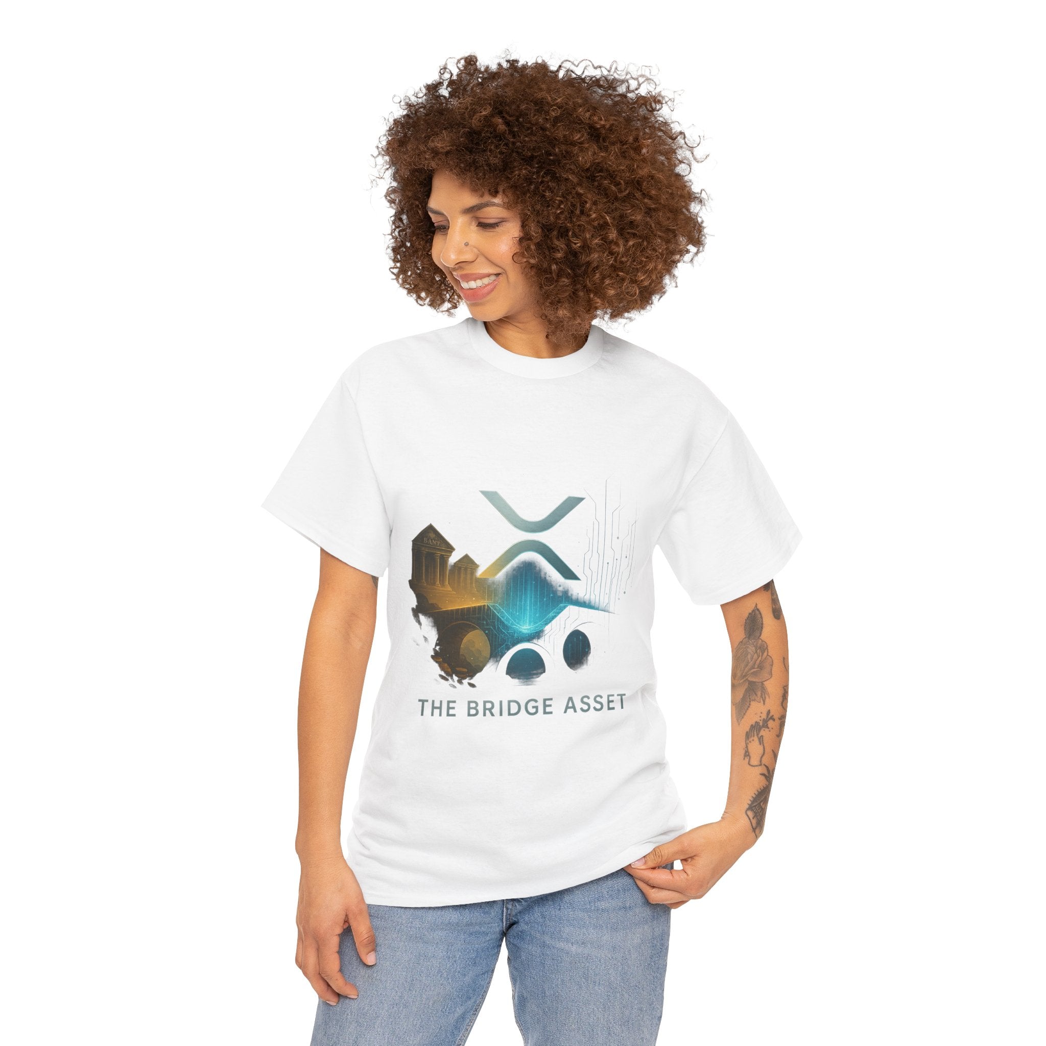 Ripple XRP Crypto Tee — 'The Bridge Asset' Logo T-Shirt