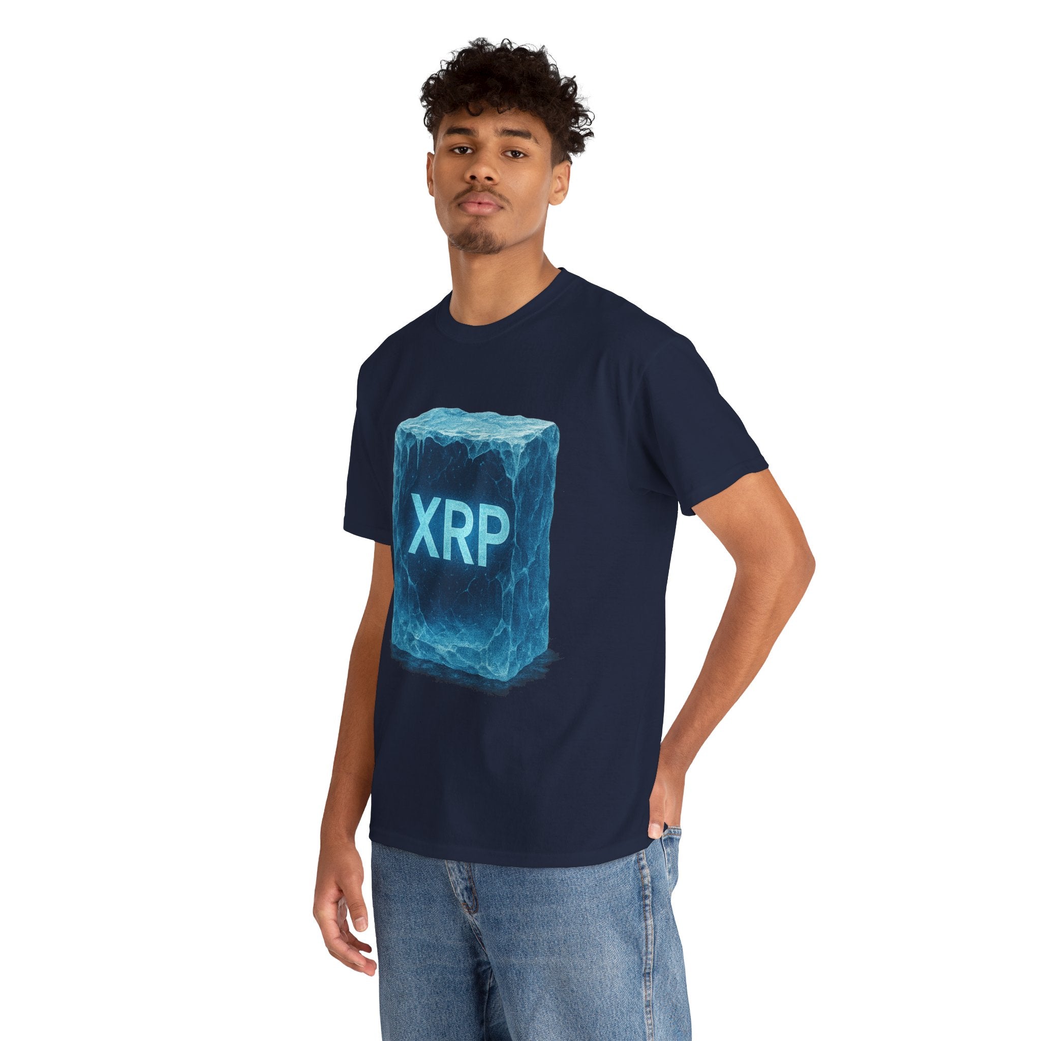 XRP Ice Block Tee — Crypto Ripple Logo T-Shirt