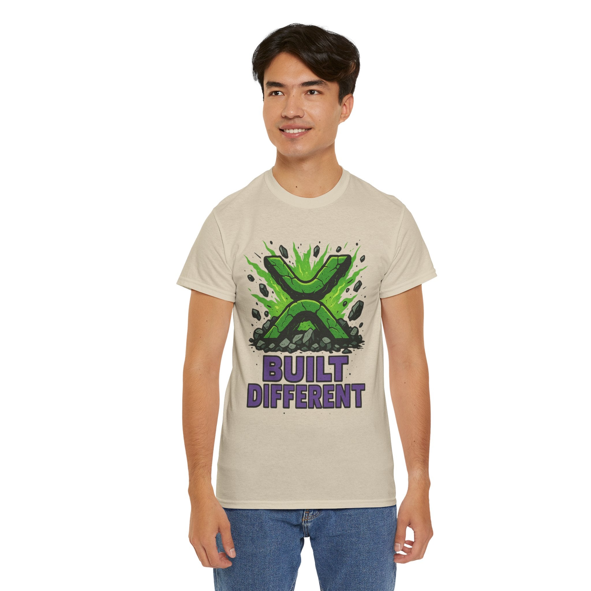 Built Different T-Shirt — Green Gamer Logo Tee